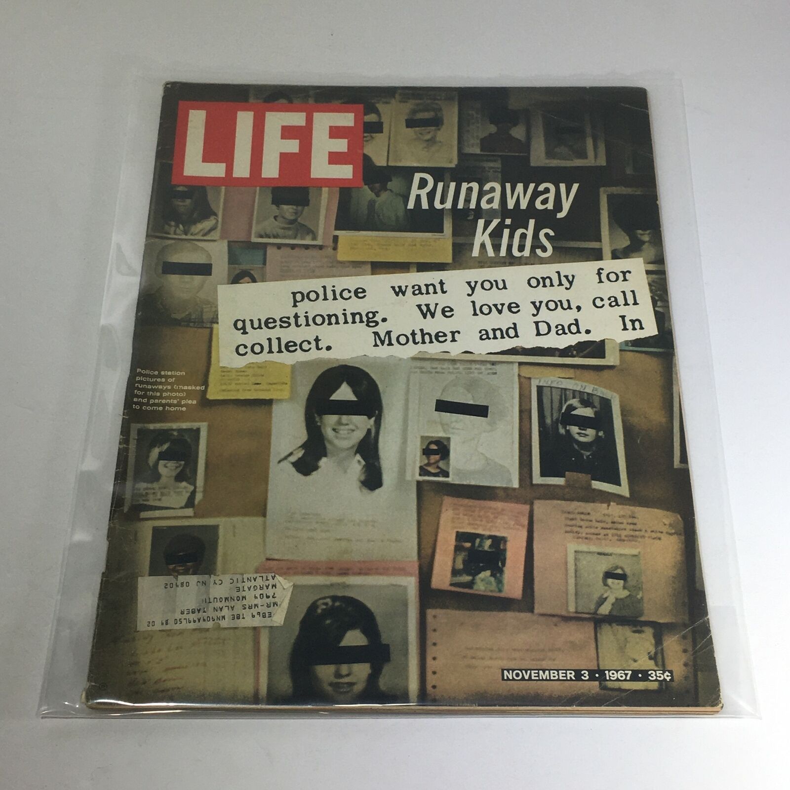 VTG Life Magazine: November 3 1967 - Runaway Kids Parents Pleas To Come Home