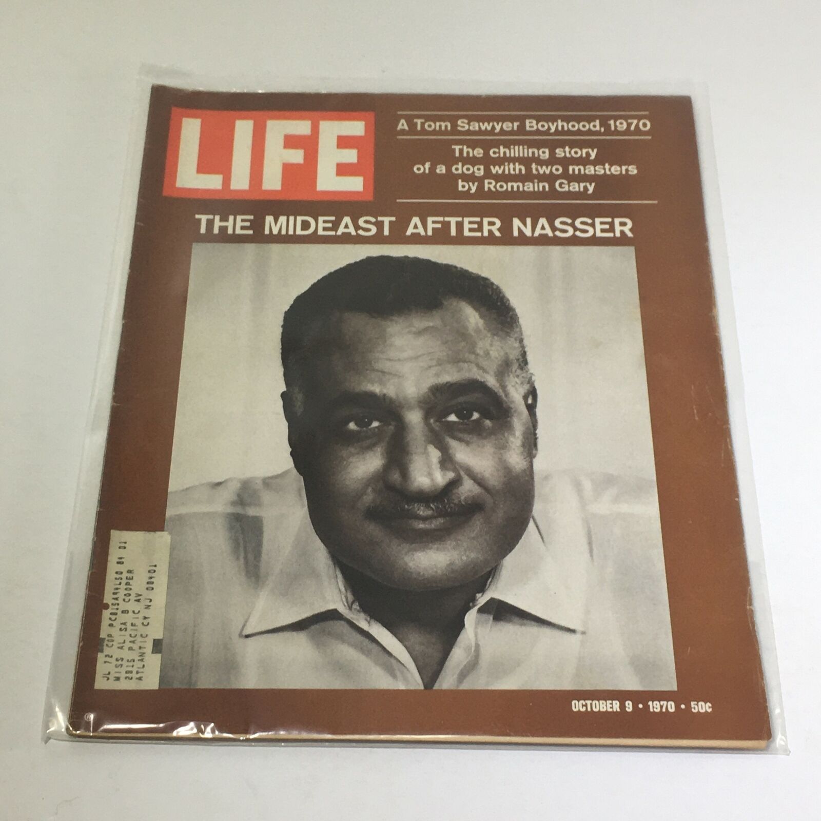 VTG Life Magazine: October 9 1970 - The Mideast After Nasser/Tom Sawyer Boyhood