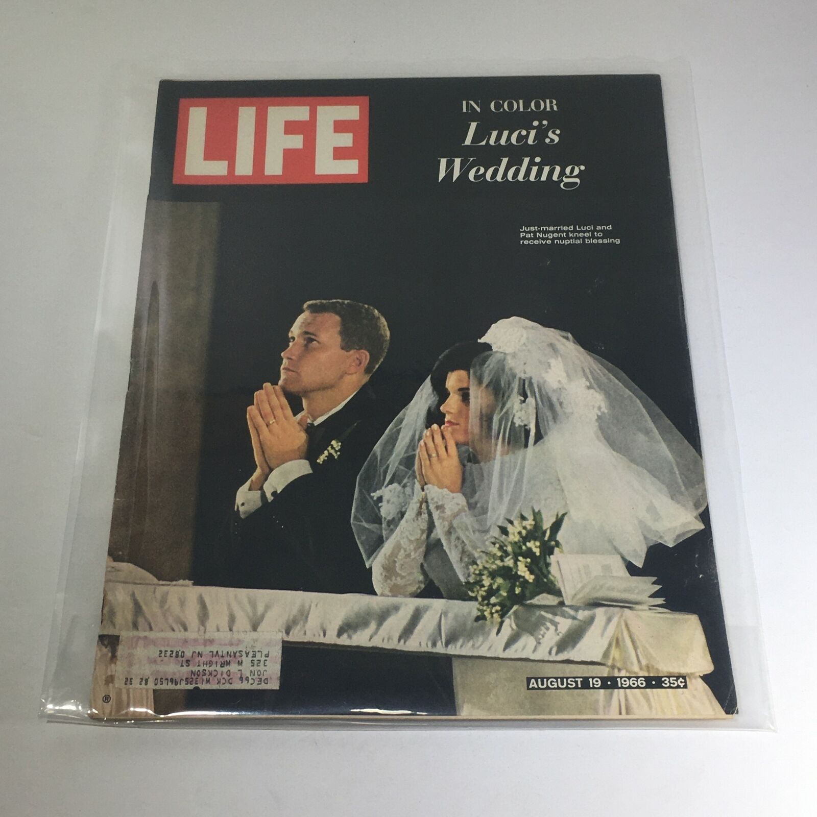 VTG Life Magazine: August 19 1966 - Luci and Pat Nugent's Wedding Nuptial