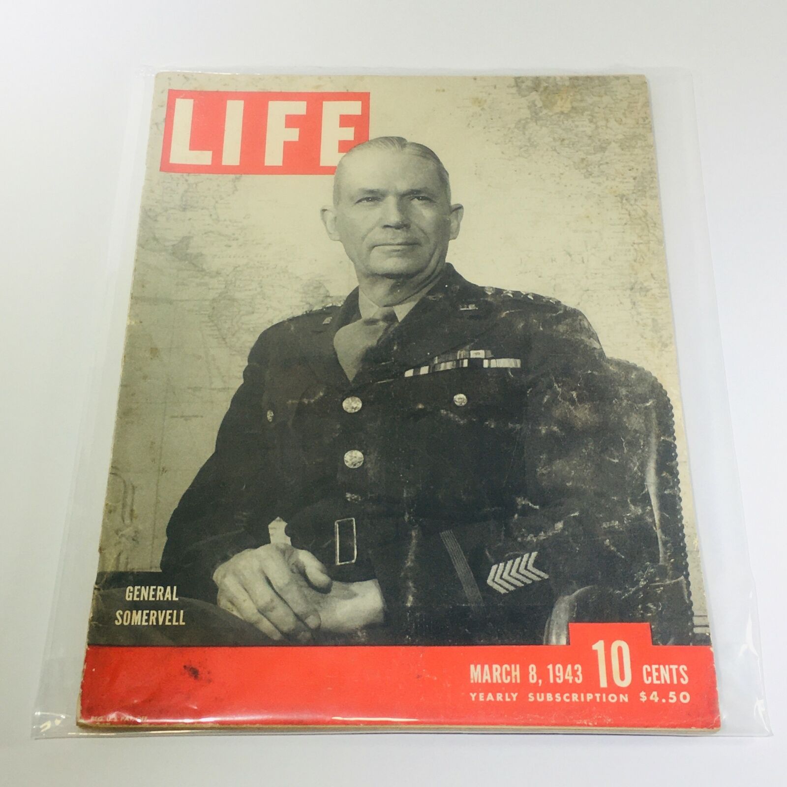 VTG Life Magazines: March 8 1943 - General Somervell / Puerto Rico Tunisia Sened