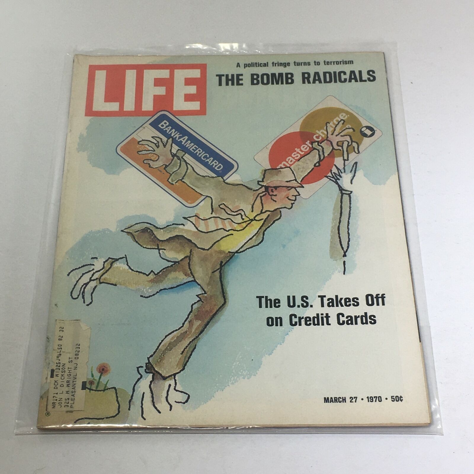 VTG Life Magazine: March 27 1970 - The U.S. Takes Off on Credit Cards/Radicals