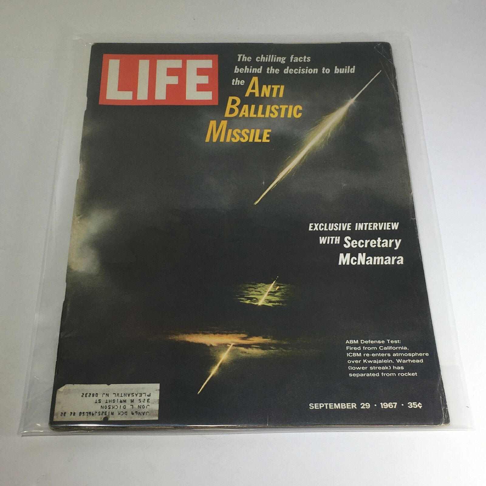 VTG Life Magazine: September 29 1967 - Exclusive Interview w/Secretary McNamara