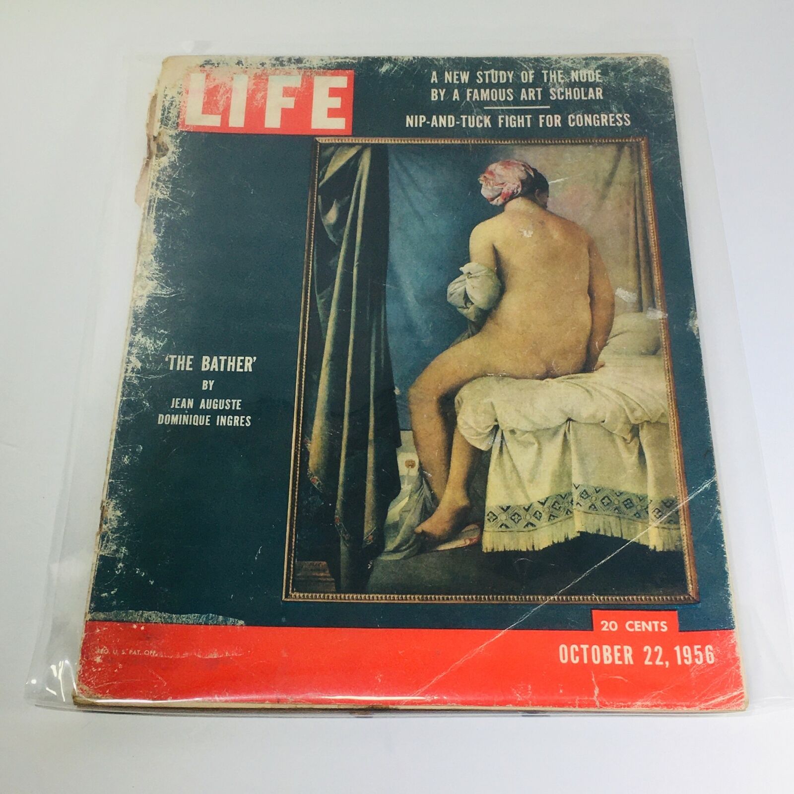 VTG Life Magazine: Oct 22 1956 - The Bather by Jean Auguste and Dominique Ingres