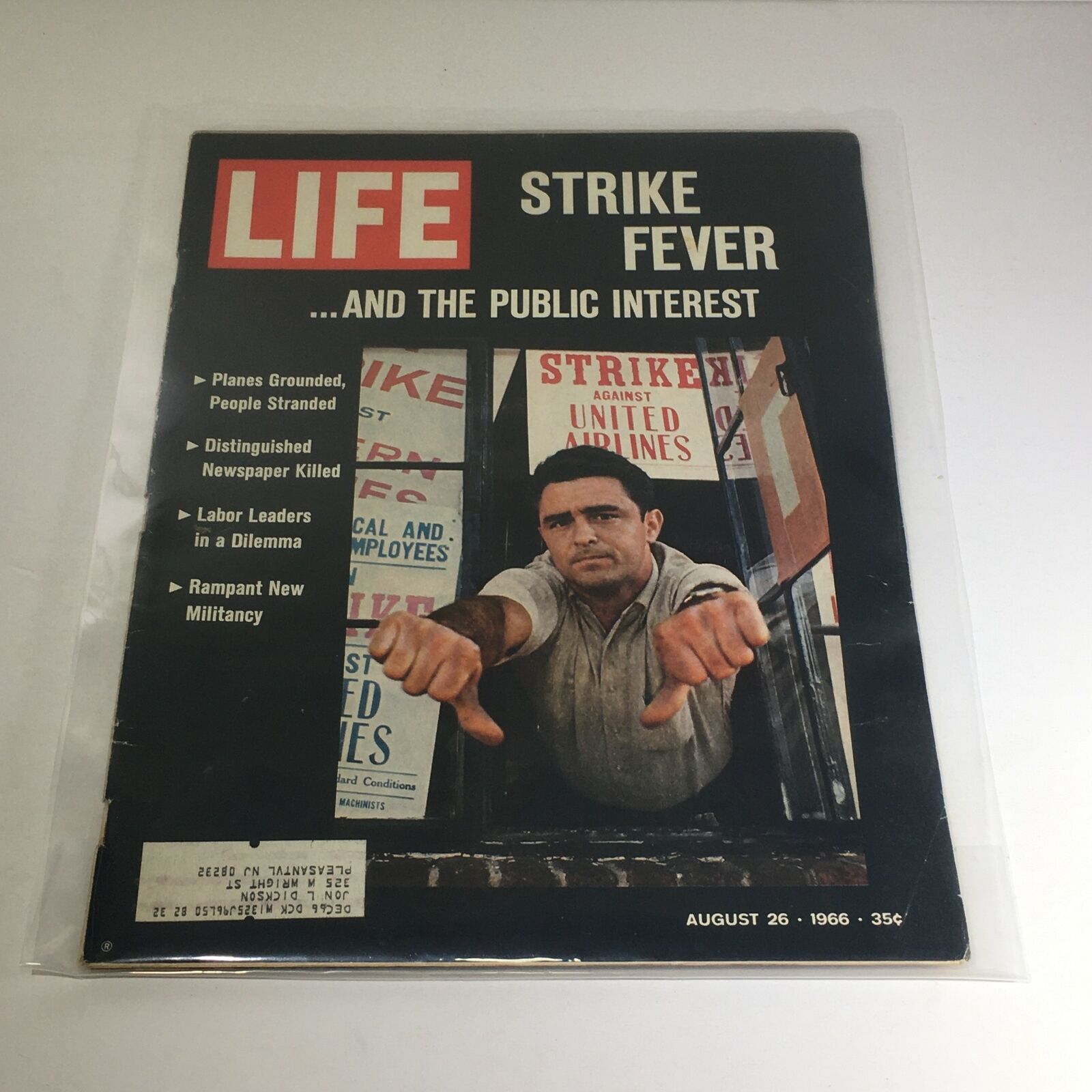 VTG Life Magazine: August 26 1966 - Strike Fever and the Public Interest