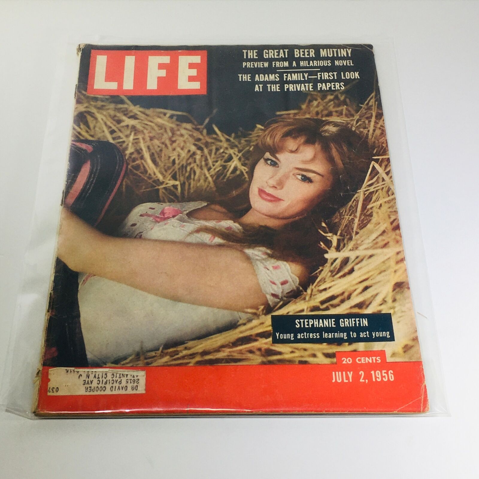 VTG Life Magazine: July 2 1956 - Stephanie Griffin/The Great Beer Mutiny/Adam's