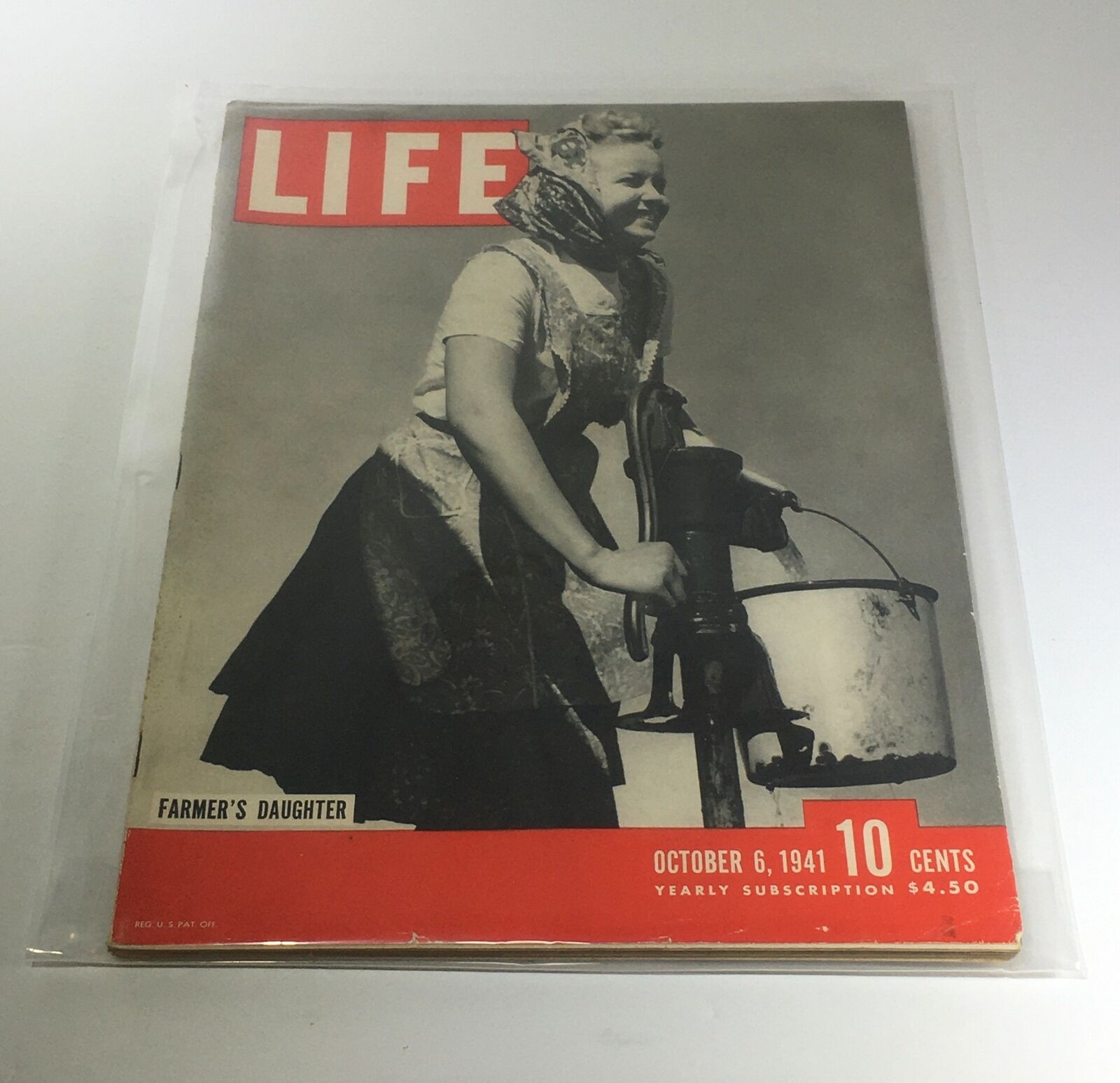 Vintage Life Magazine: October 6 1941 Farmer's Daughter / Retro Advertising