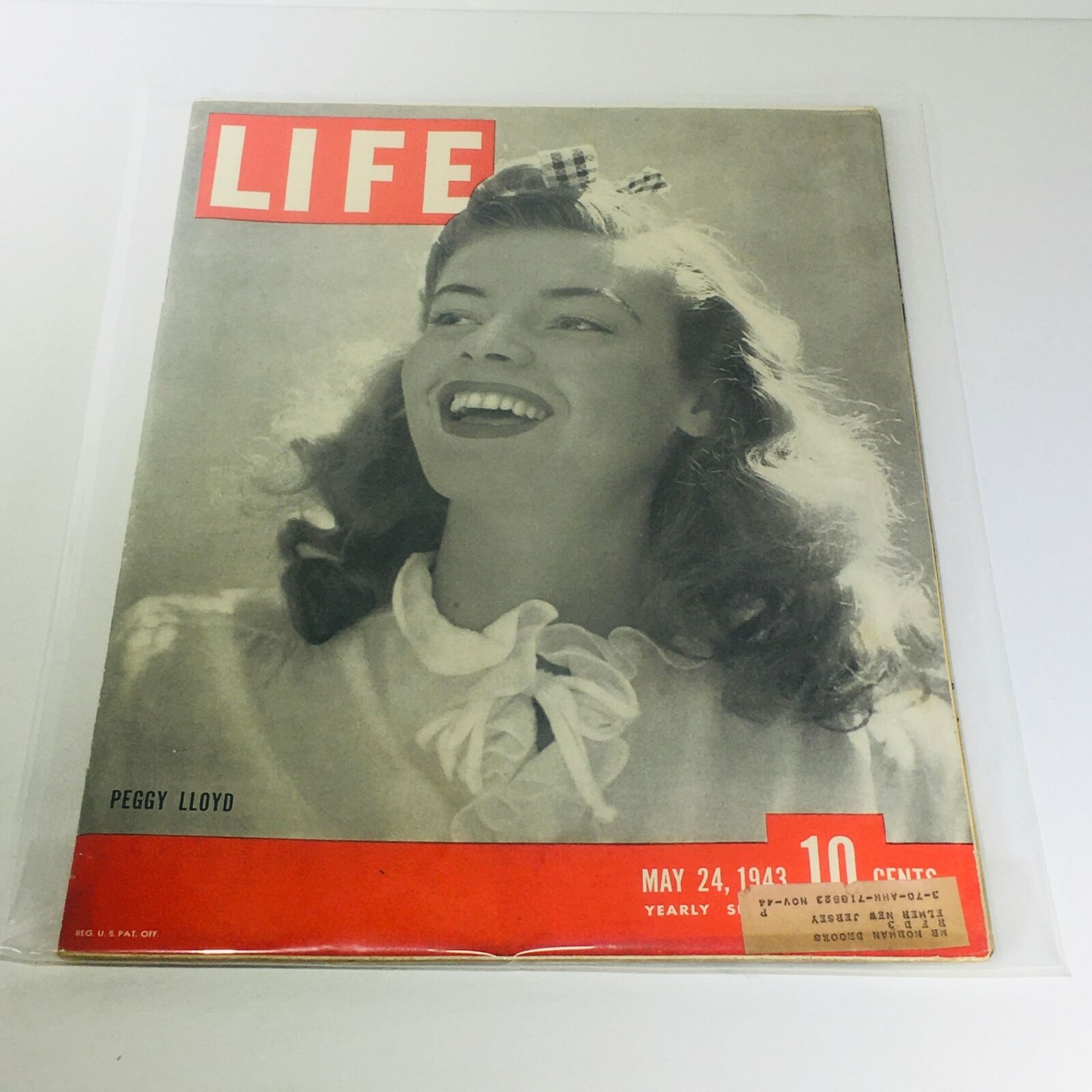 Vintage Life Magazine: May 24 1943 - Peggy Lloyd - Yearly Subscription