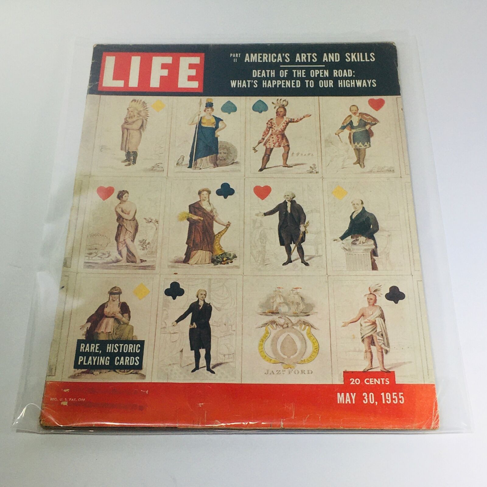 VTG Life Magazine: May 30 1955 - Rare Historic Playing Cards/America's Art Skill