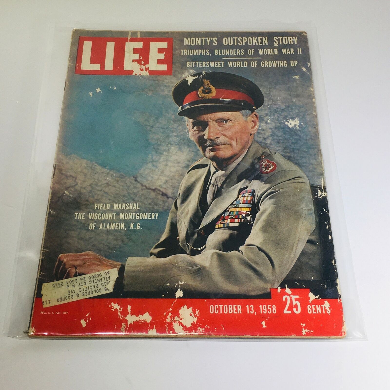 VTG Life Magazine: Oct 13 1958 - The Viscount Montgomery/Monty's Outspoken Story