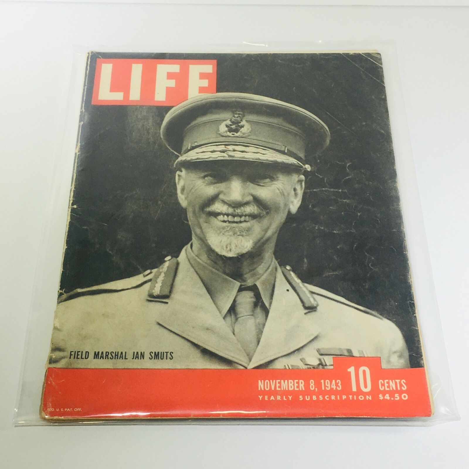 VTG Life Magazines: Nov 8 1943 - Field Marshal Jan Smuts / USS Lafayette Dunham