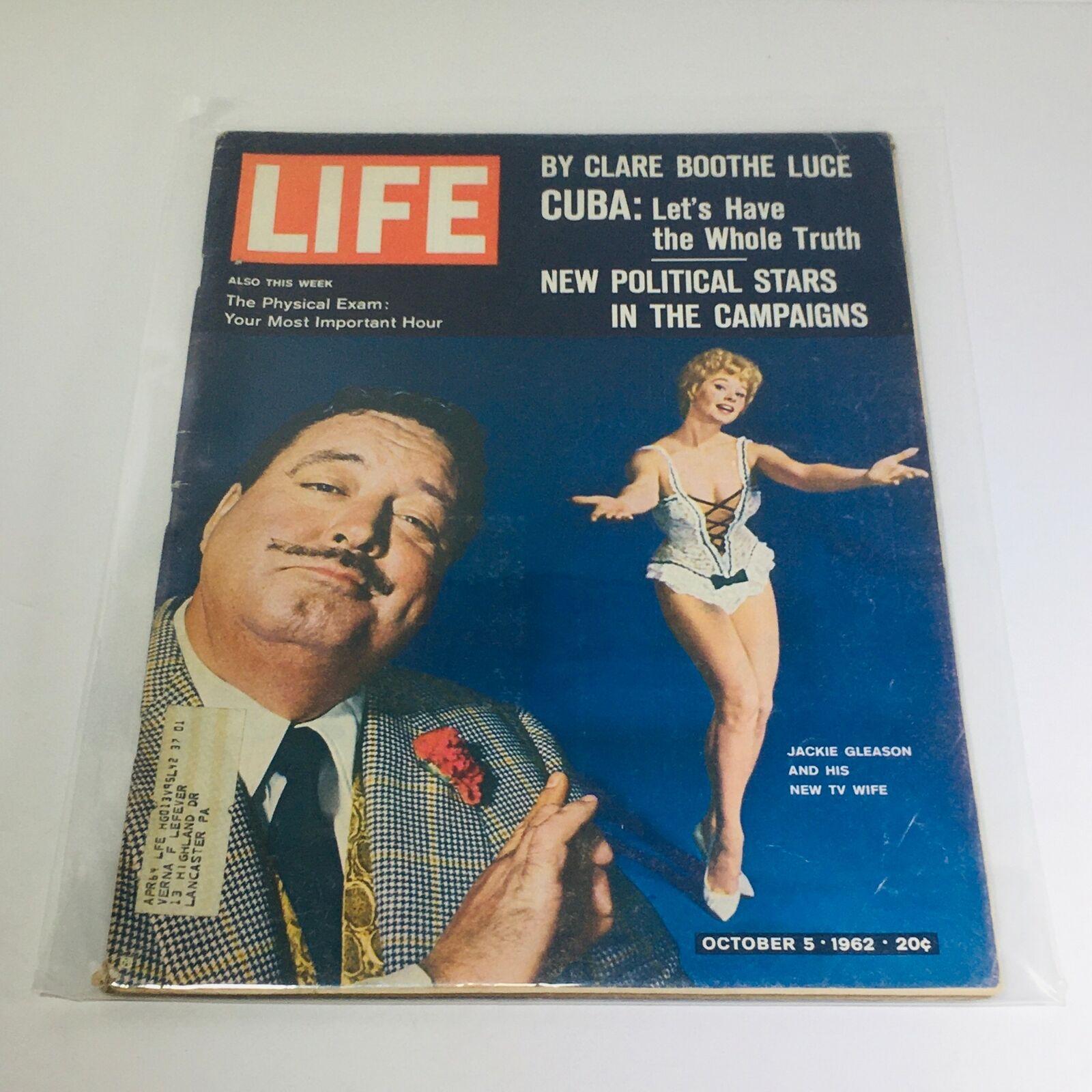 VTG Life Magazine: Oct 5 1962 - New Political Stars In The Campaigns/Clare B. L.