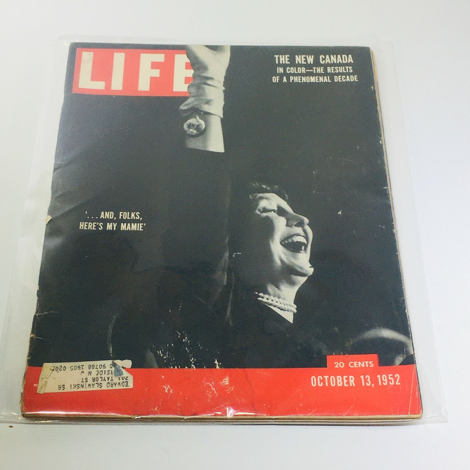 VTG Life Magazine: Oct 13 1952 - Mamie Eisenhower/Canada/Marilyn Monroe