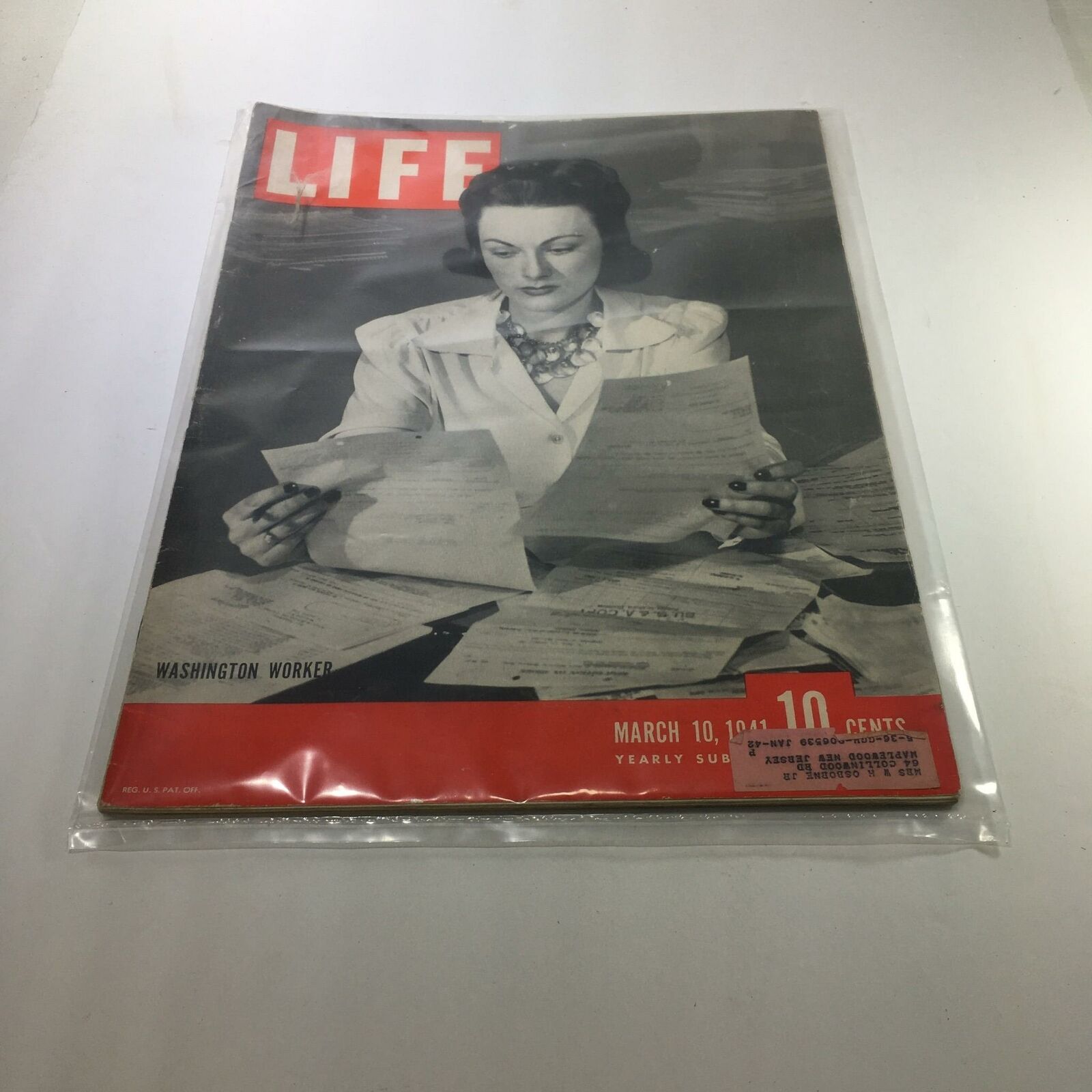 VTG Life Magazine: March 10 1941 - Washington Worker