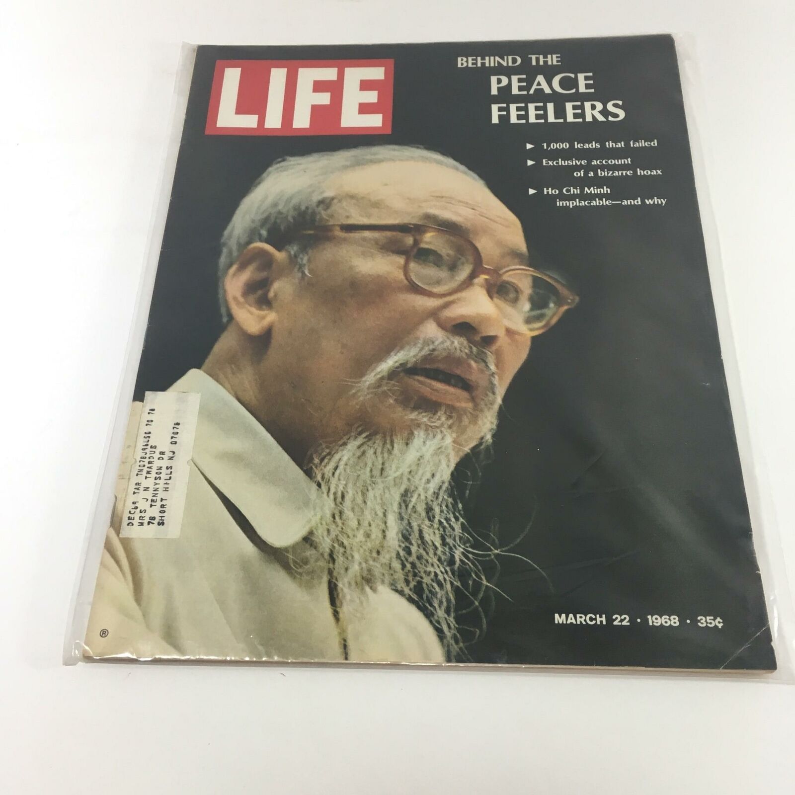 VTG Life Magazine March 22 1968 Behind The Peace Feelers, Ho Chi Minh Feature