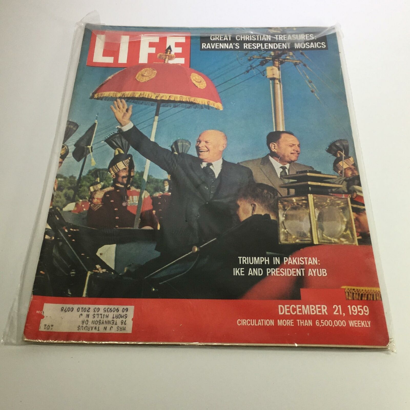 Life Magazine December 21 1959 Dwight Eisenhower & President Ayub in Pakistan