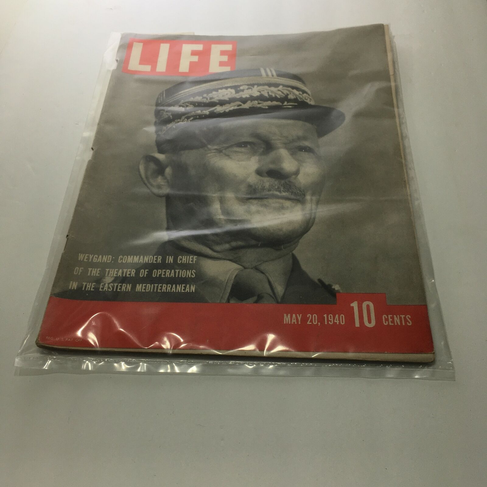 VTG Life Magazine: May 20 1940 Weygand: CINC Of The Theater Of Operations