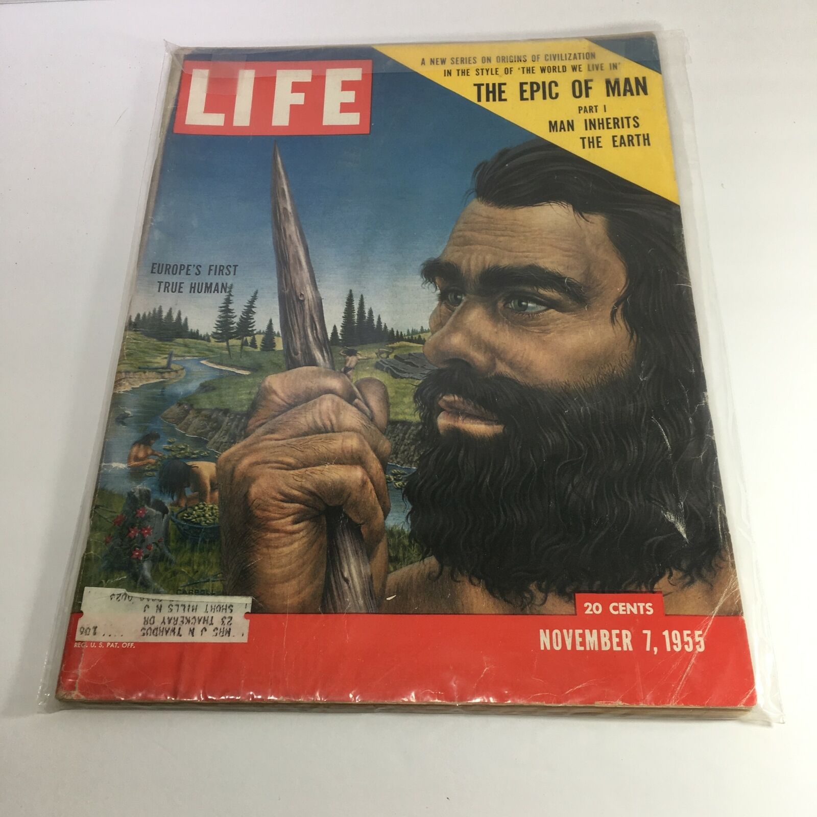 VTG LIfe Magazine November 7 1955 - Europe's First True Human Inherits the Earth