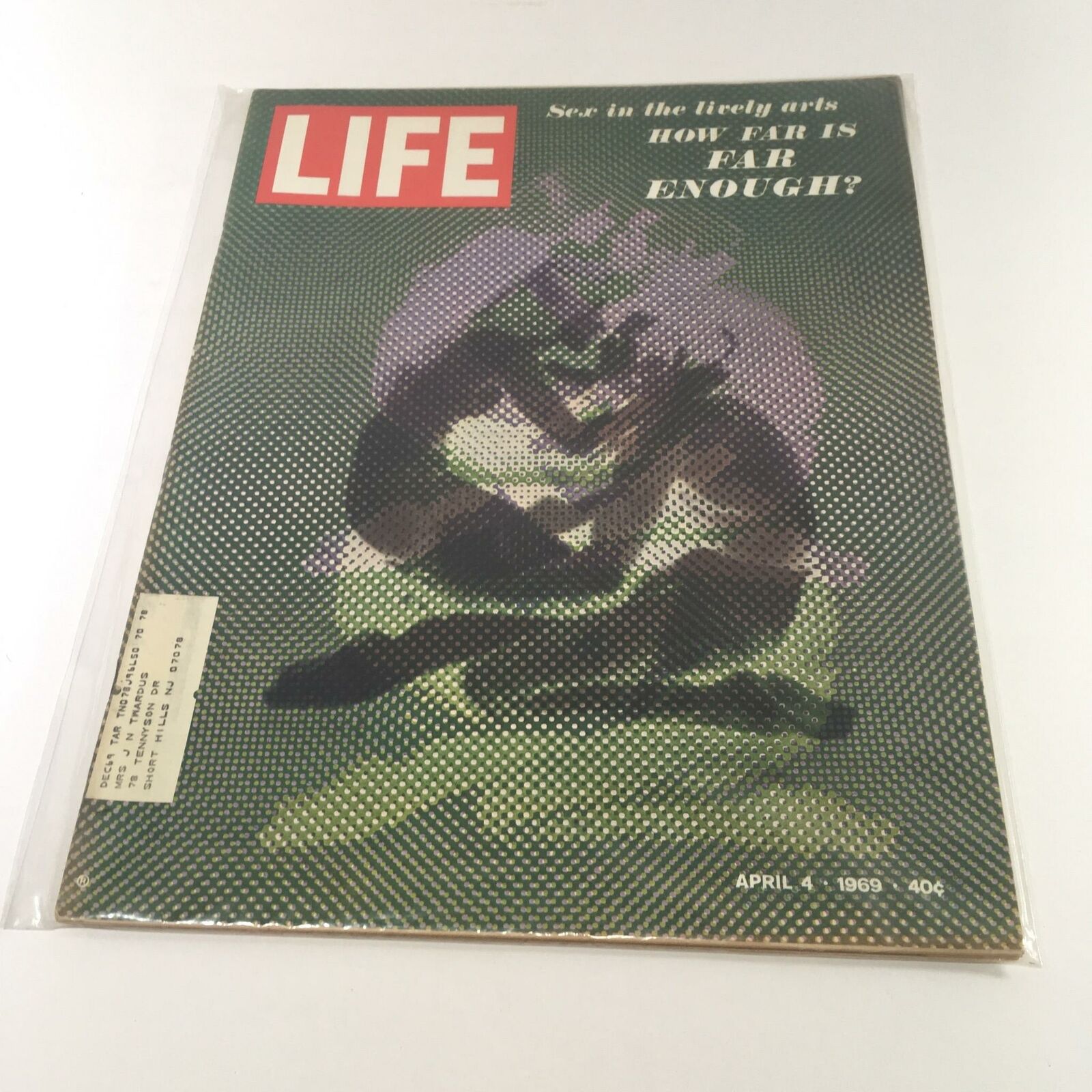 VTG Life Magazine April 4 1969 Sex in the Lively Arts & How Far is Far Enough?