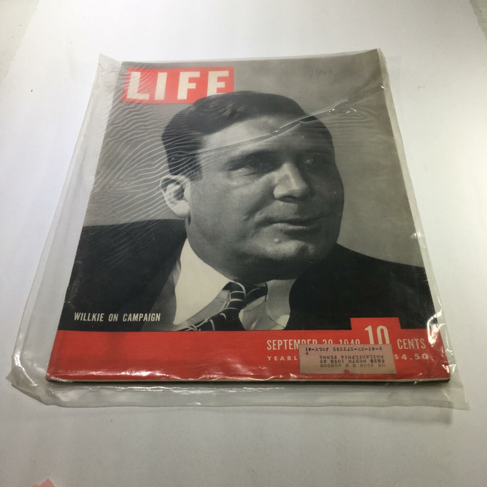 VTG Life Magazine: September 30 1940 - Wilkie on Campaign