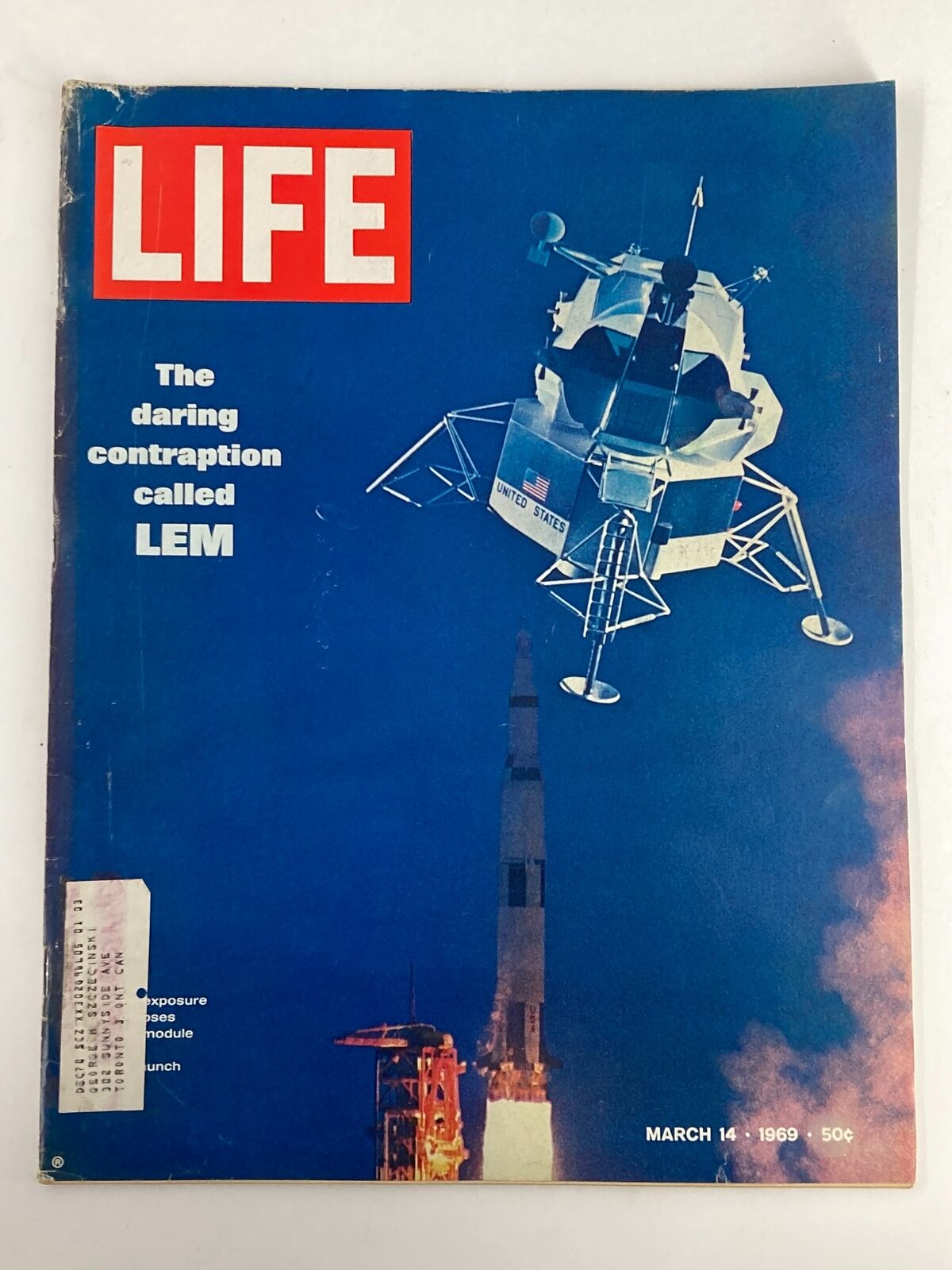 VTG Life Magazine March 14 1969 The Daring Contraption Called LEM