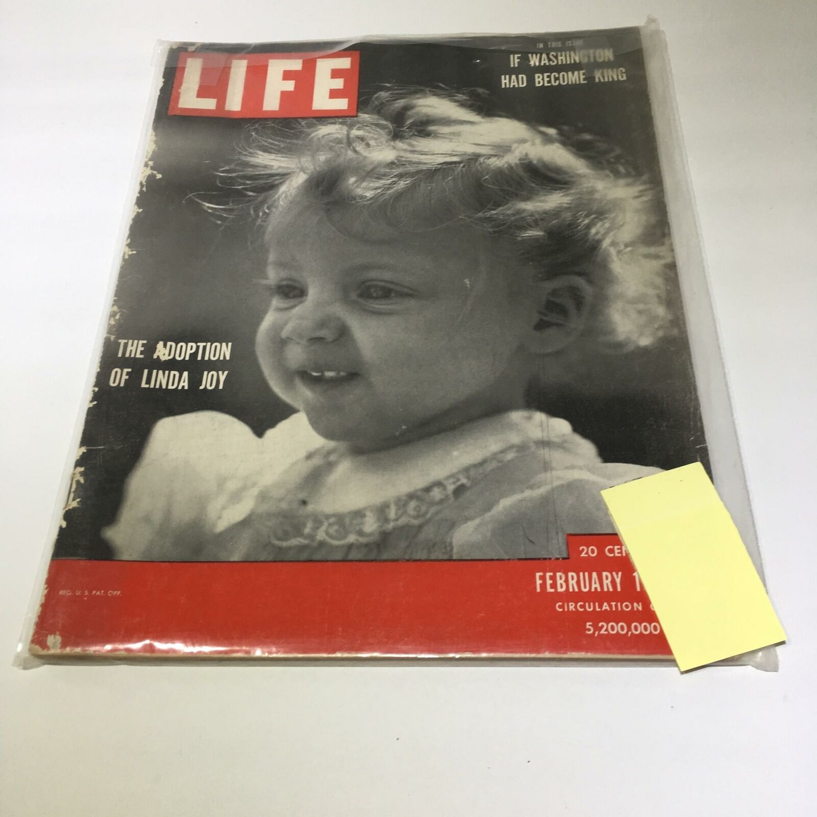 VTG Life Magazine February 19 1951 - The Adoption of Linda Joy