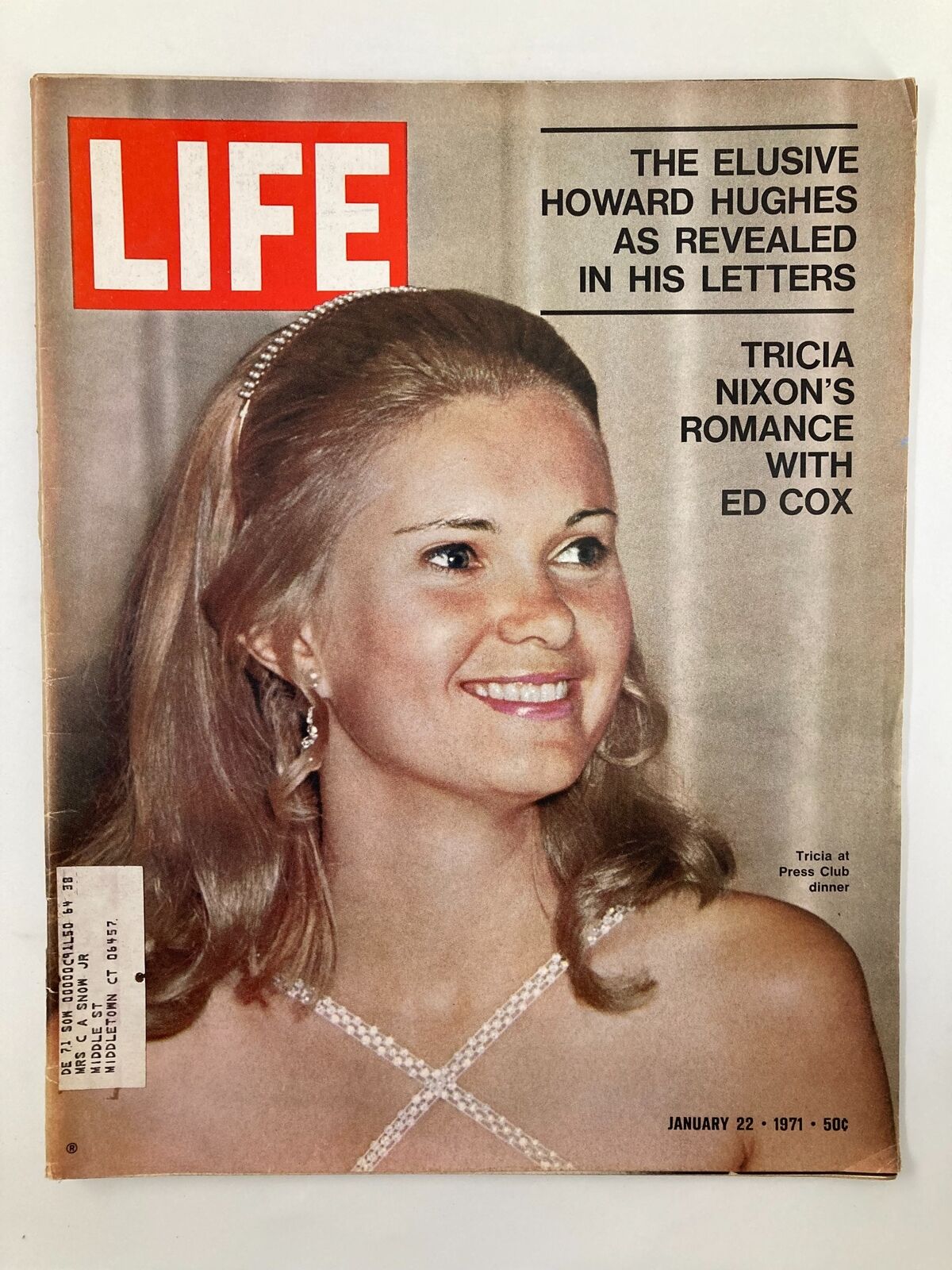 VTG Life Magazine January 22 1971 Tricia Nixon's Romance with Ed Cox