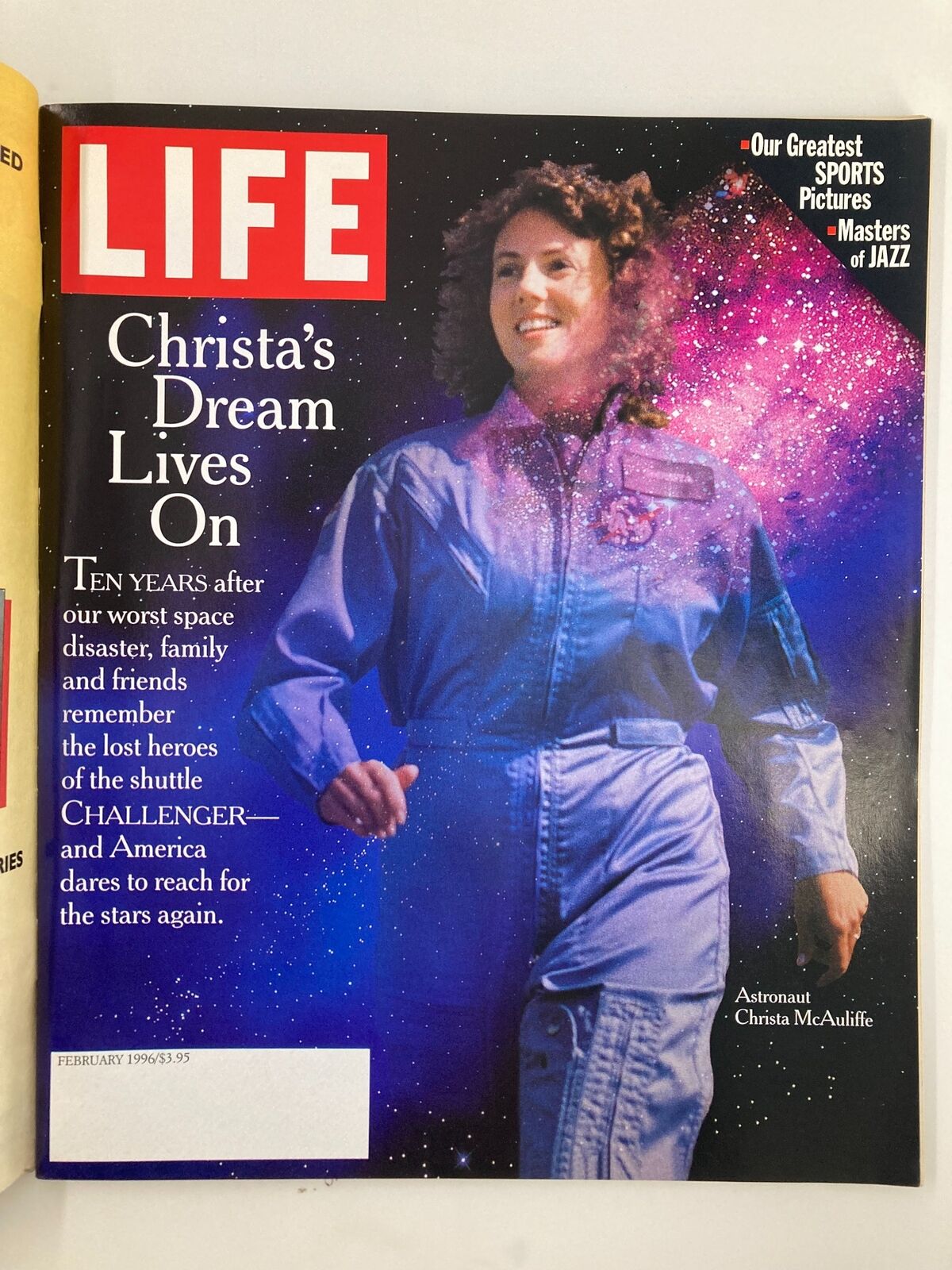 Life Magazine February 1996 Astronaut Christa McAuliffe Dream Lives On No Label