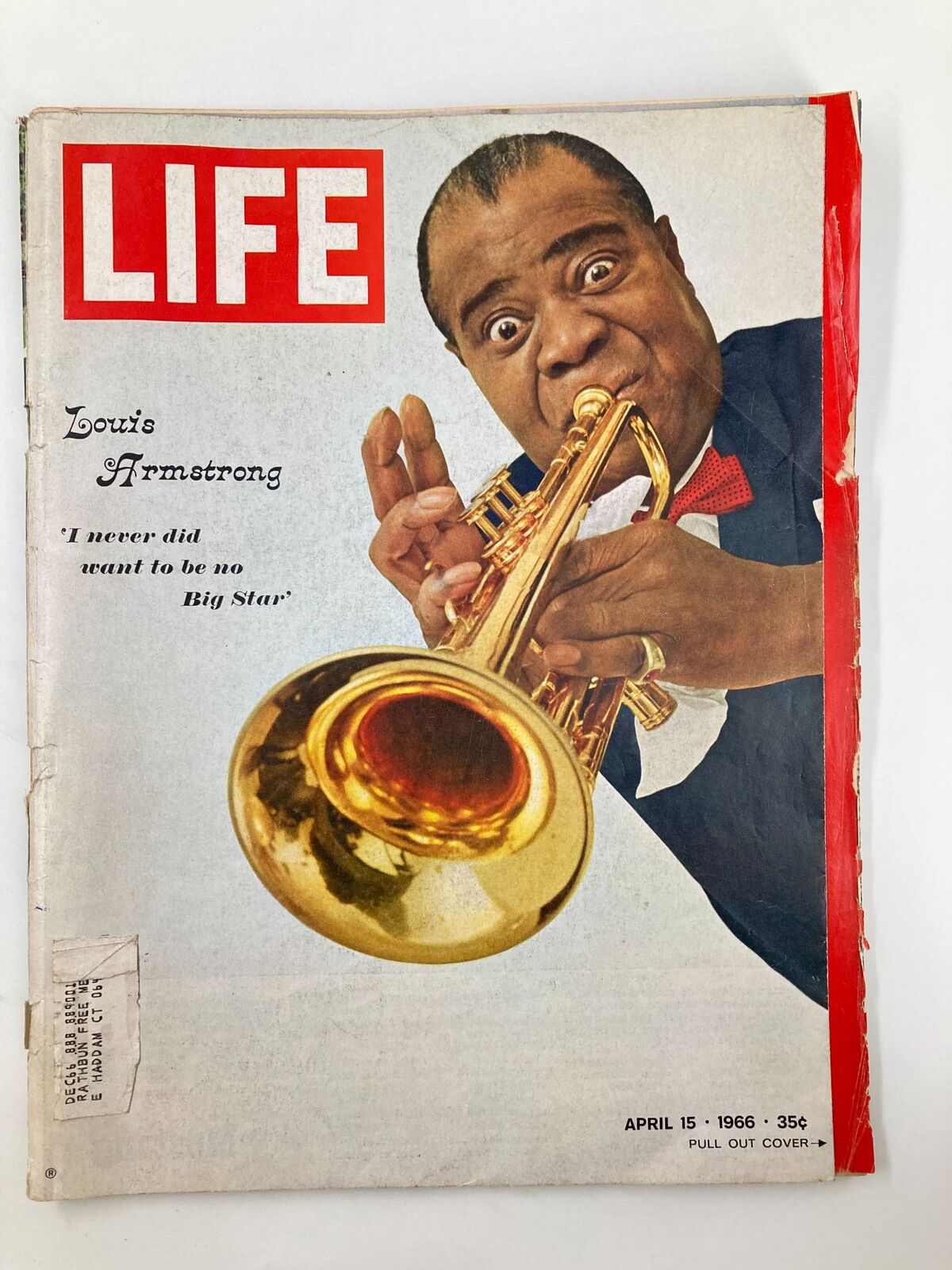 VTG Life Magazine April 15 1966 Louis Armstrong Never Did Want To Be No Big Star