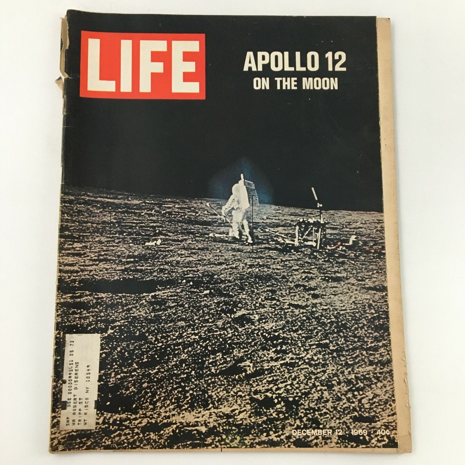 VTG Life Magazine December 12 1969 Photograph of Apollo 12 on the Moon