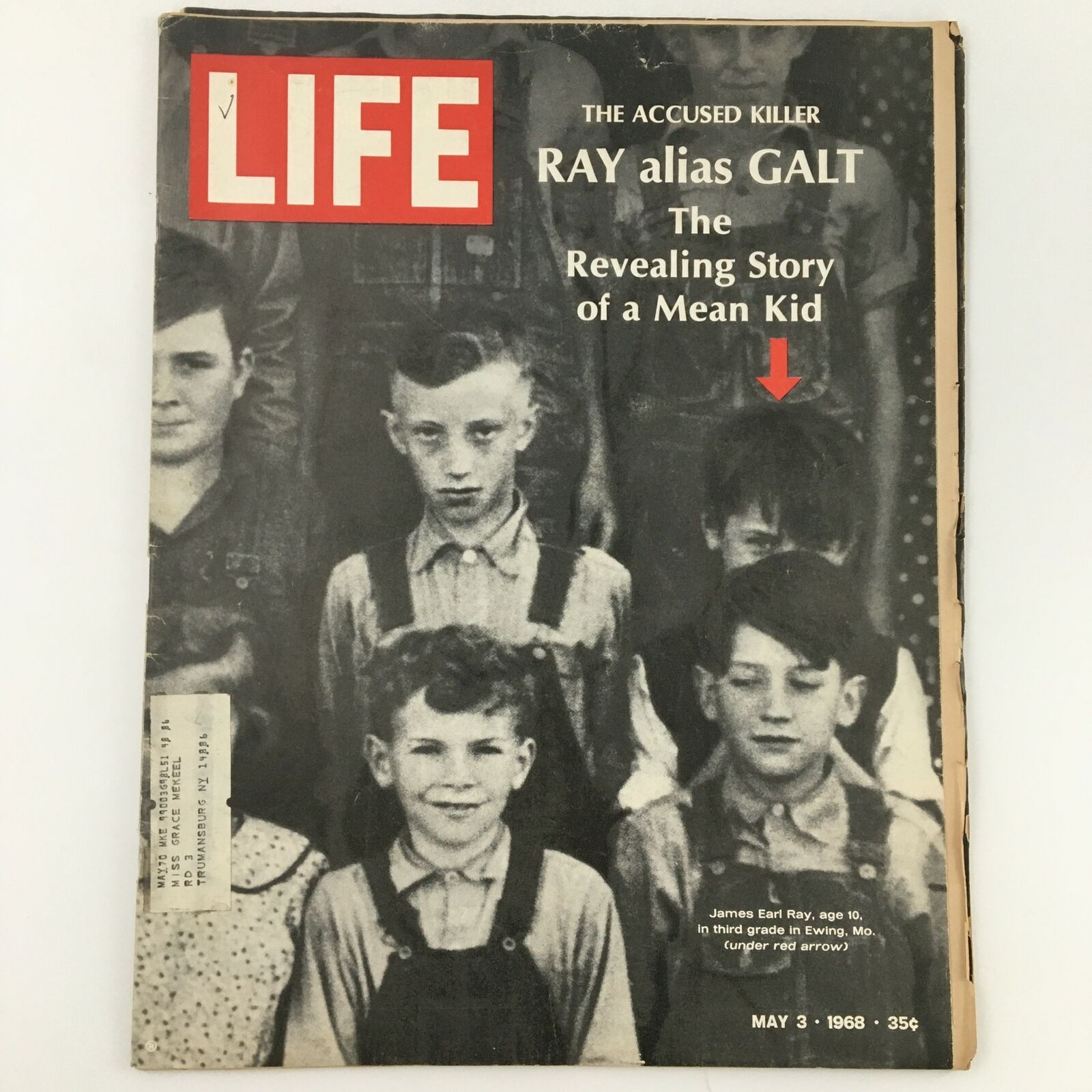 VTG Life Magazine May 3 1968 James Earl Ray Alias Galt The Revealing Story