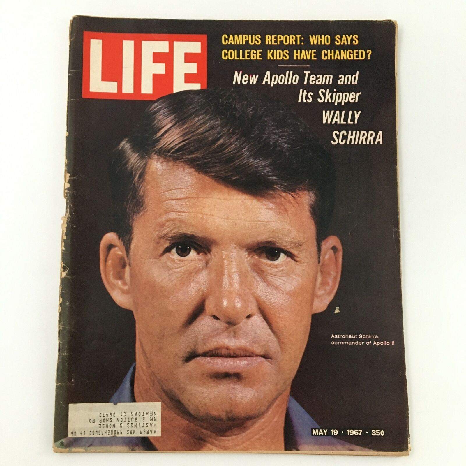 VTG Life Magazine May 19 1967 The New Apollo Team and Skipper Wally Schirra