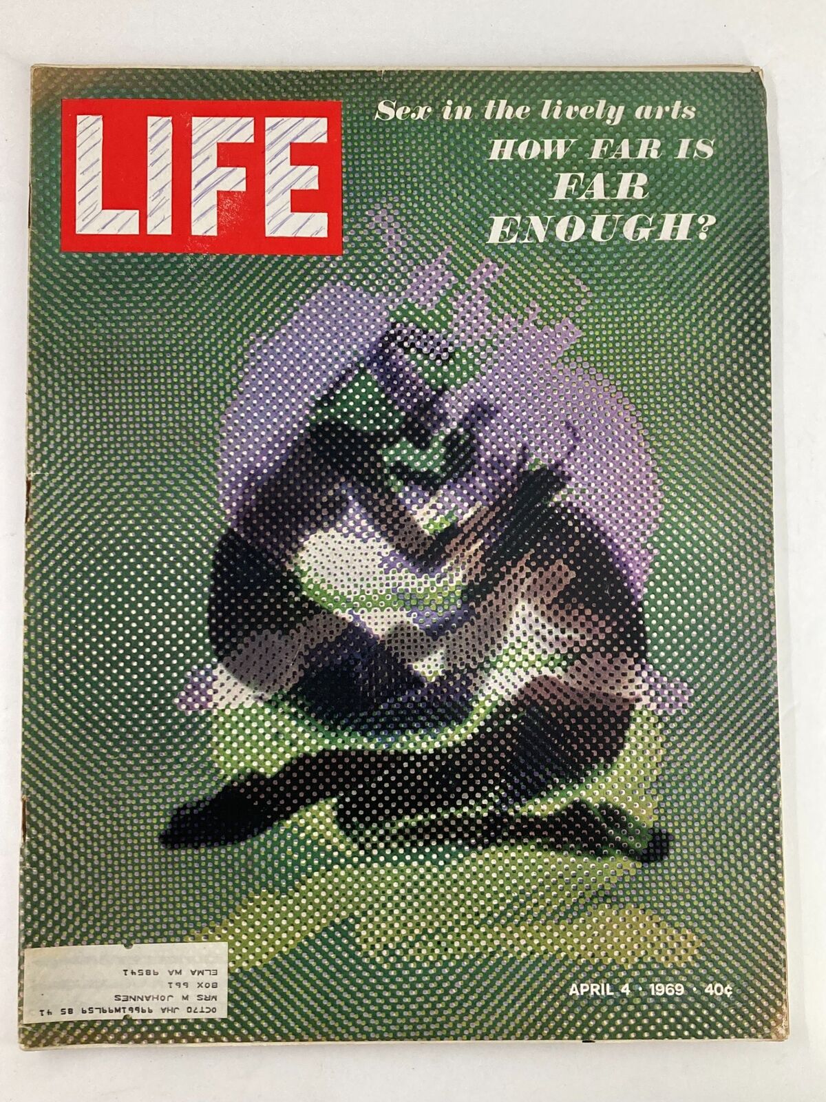 VTG Life Magazine April 4 1969 How Far is Far Enough Sex in the Lively Arts