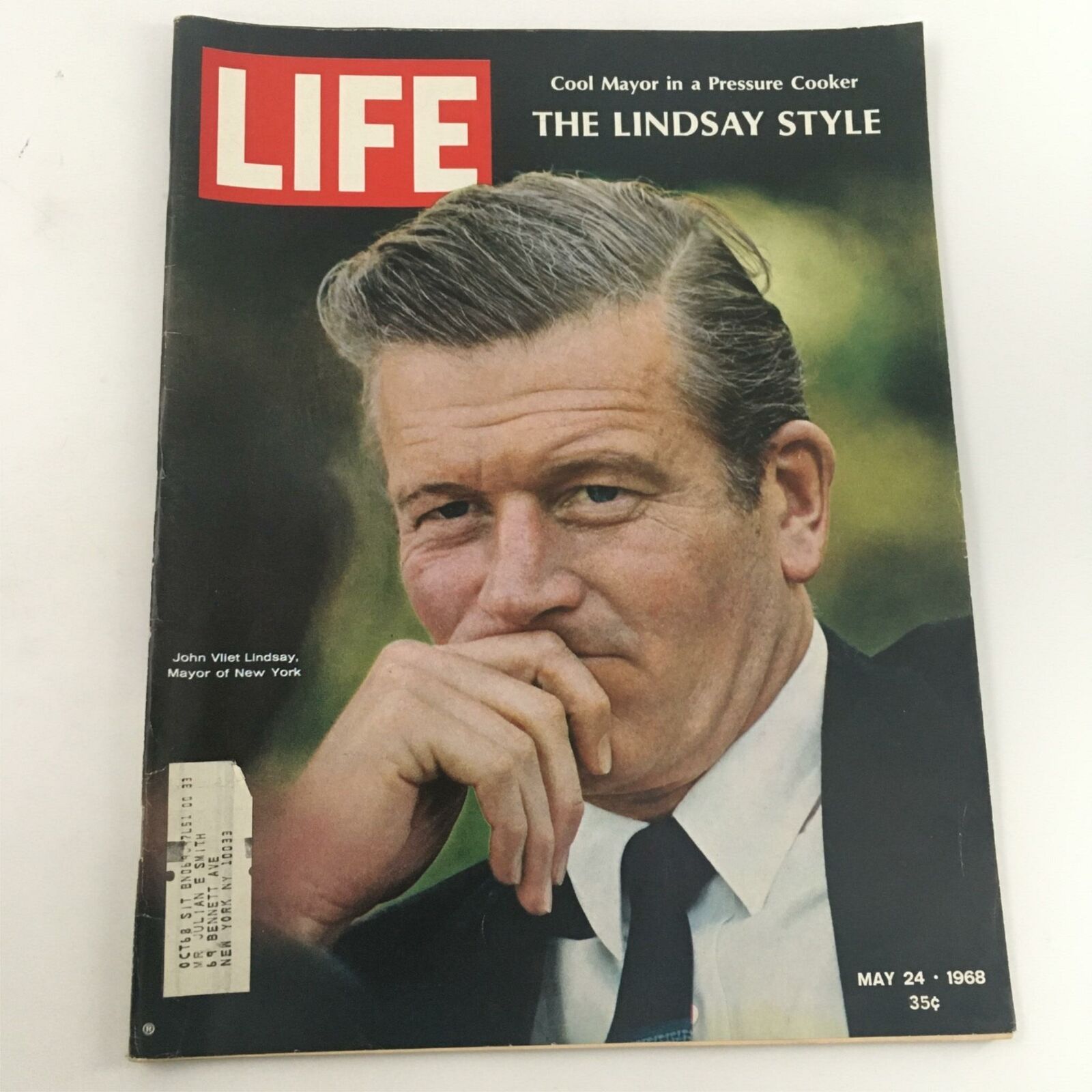 VTG Life Magazine May 24, 1968 The Lindsay Style New York Mayor John Lindsay