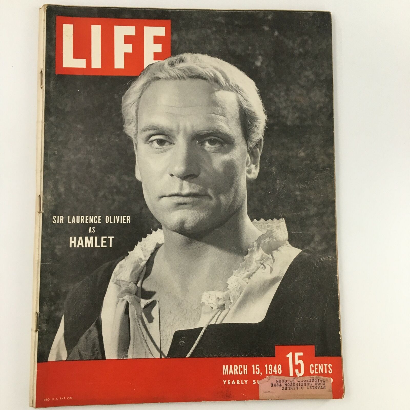 VTG Life Magazine March 15 1948 Sir Laurence Olivier as Hamlet