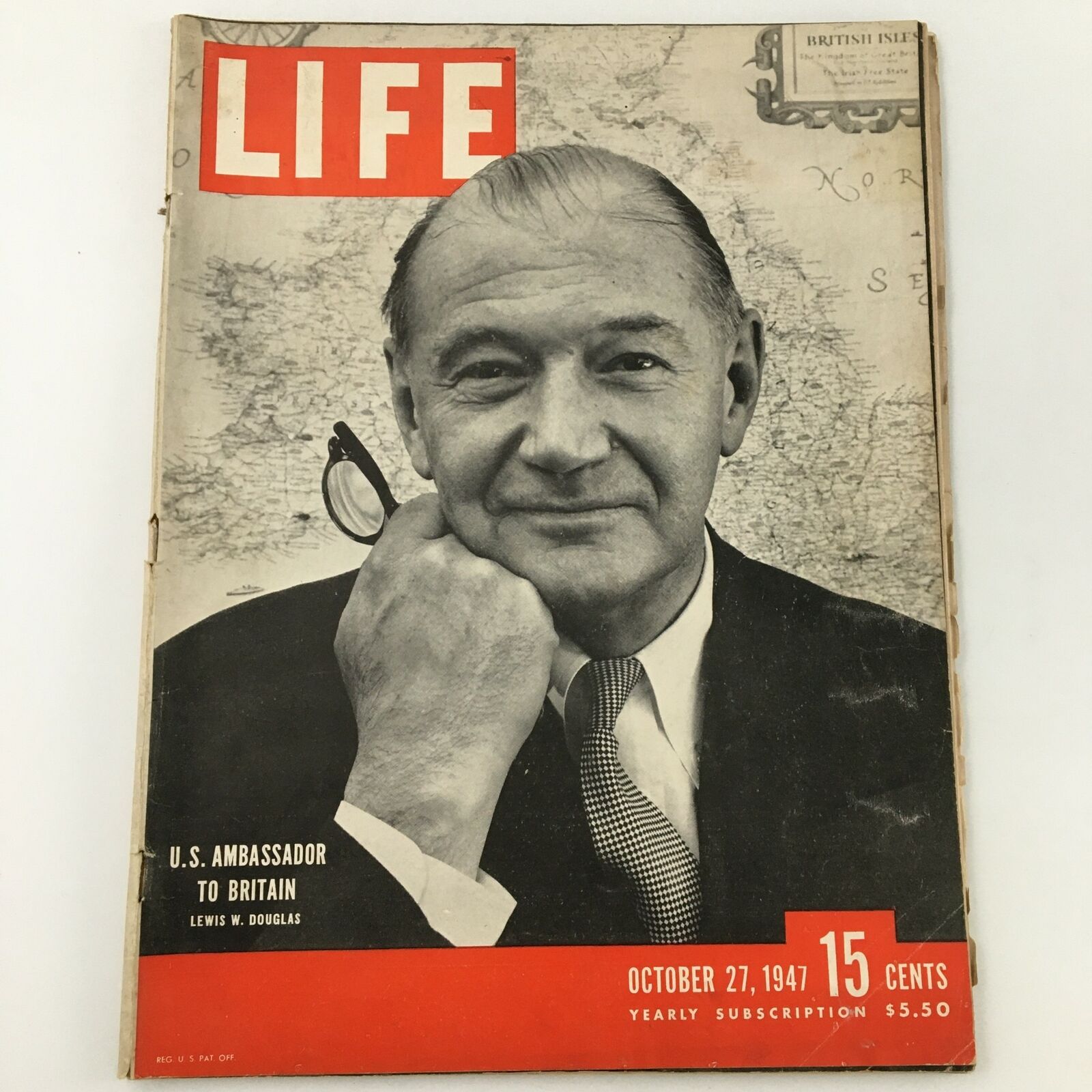 VTG Life Magazine October 27 1947 Lewis M. Douglas U.S. Ambassador Newsstand