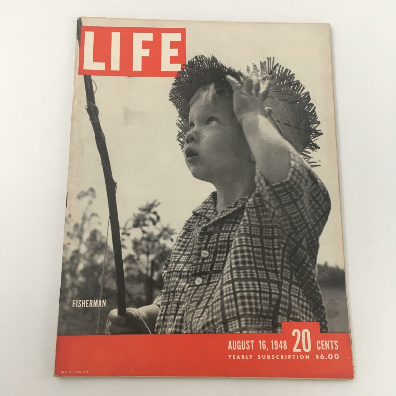 VTG Life Magazine August 16, 1948 Young Fisherman Dennis Van Vliet