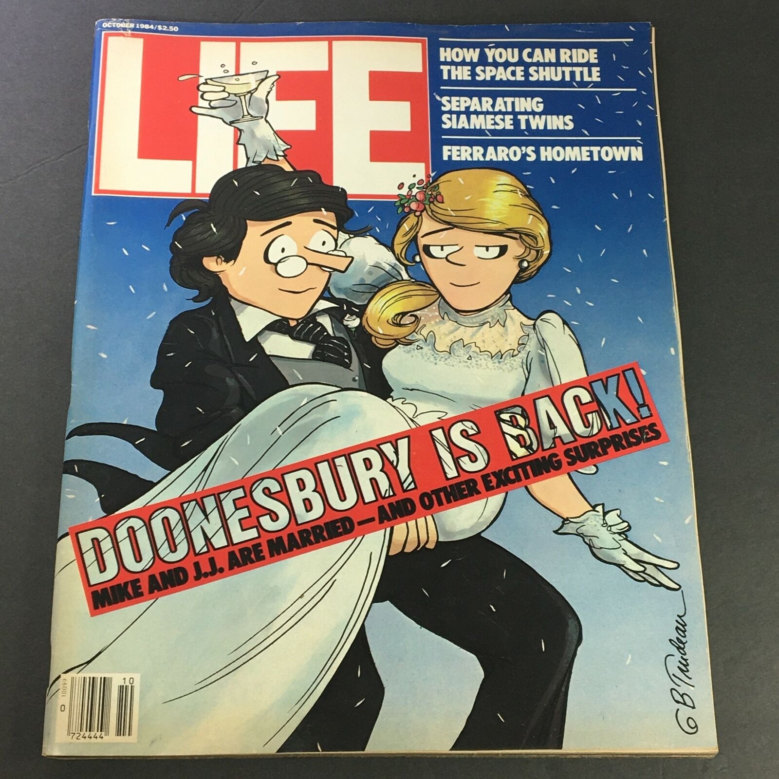 VTG Life Magazine October 1984 - Doonesbury Comic Strip & Ferraro's Hometown