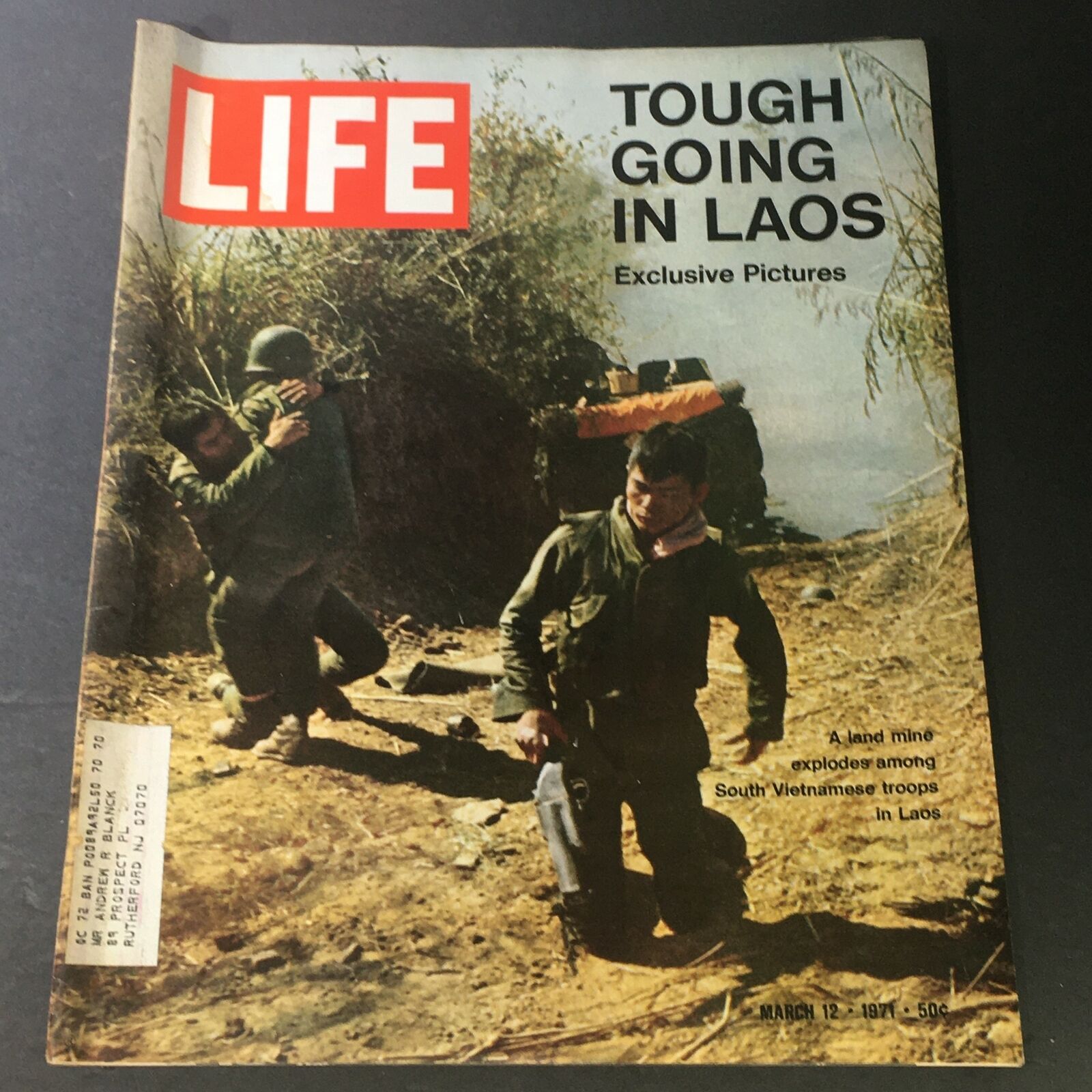 VTG Life Magazine March 12 1971 - Landmine Explodes at South Vietnamese Troops