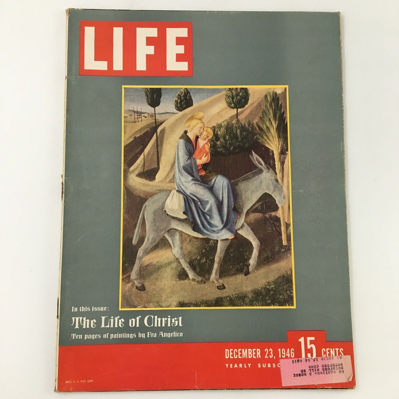 VTG Life Magazine December 23 1946 The Life of Christ Painting by Era Angelico