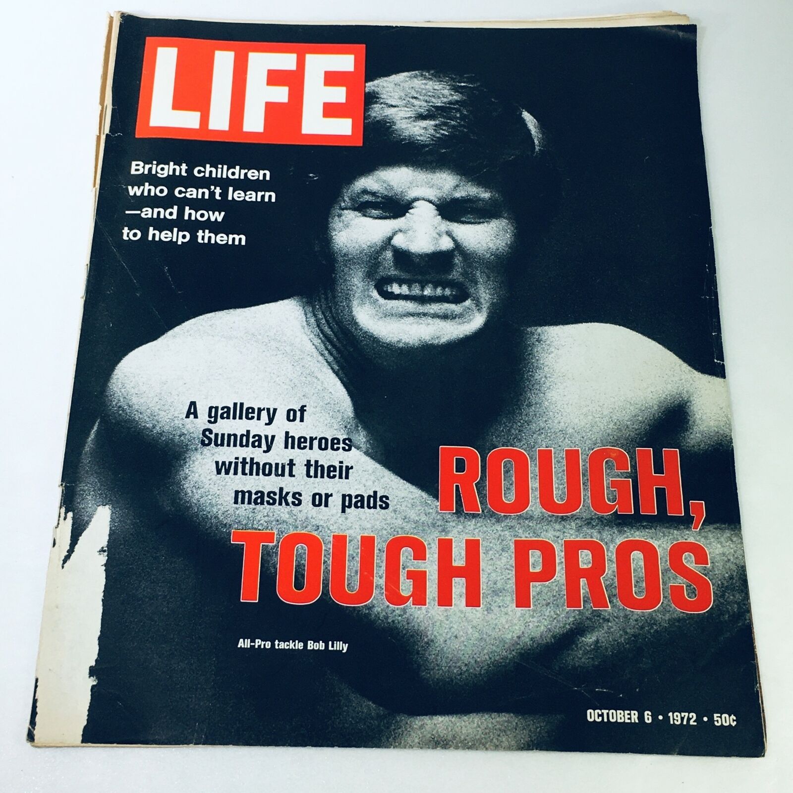 VTG Life Magazine October 6 1972 - Bob Lilly / Bright Children Who Can't Learn