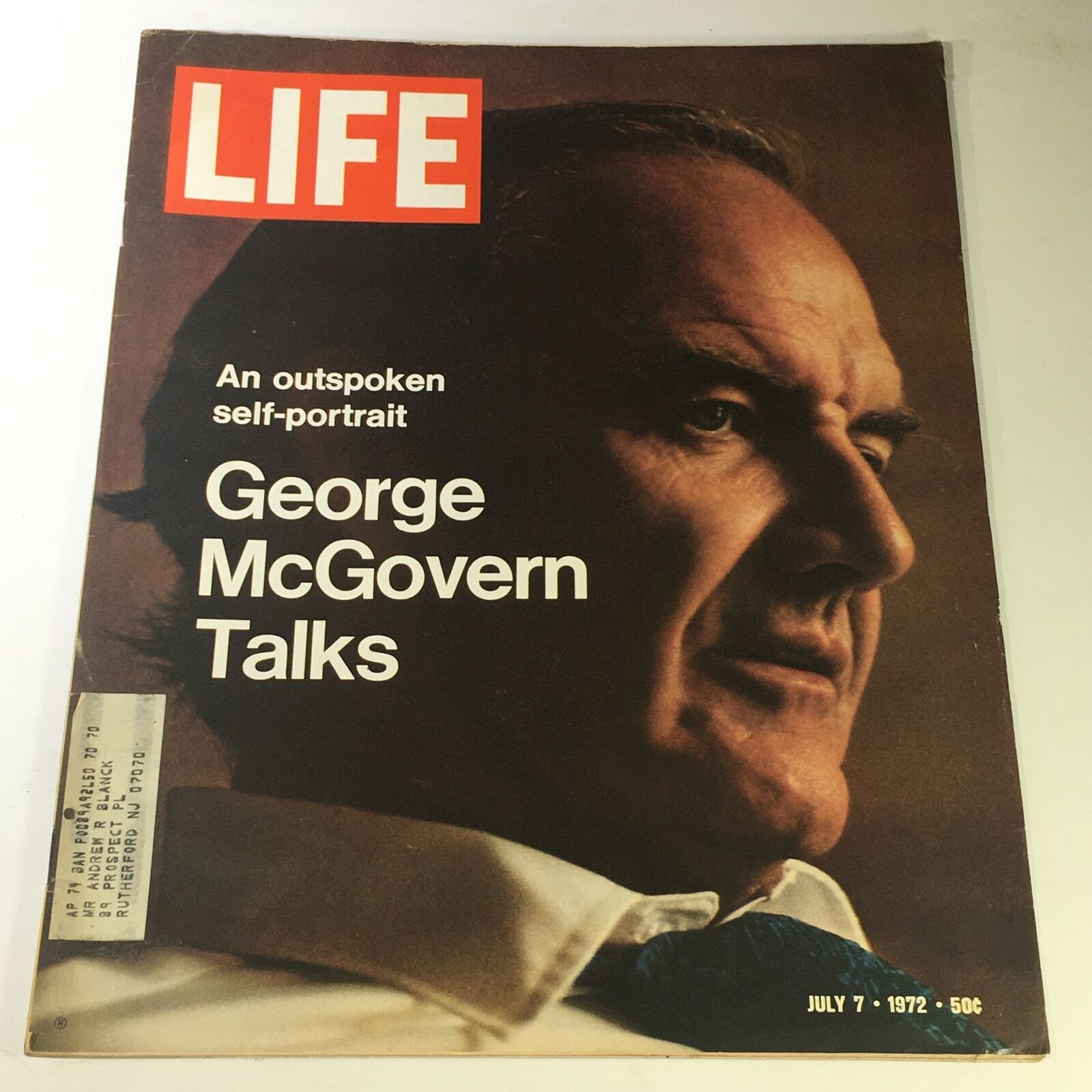 VTG Life Magazine July 7 1972 - An Outspoken Self-Portrait George McGovern Talks