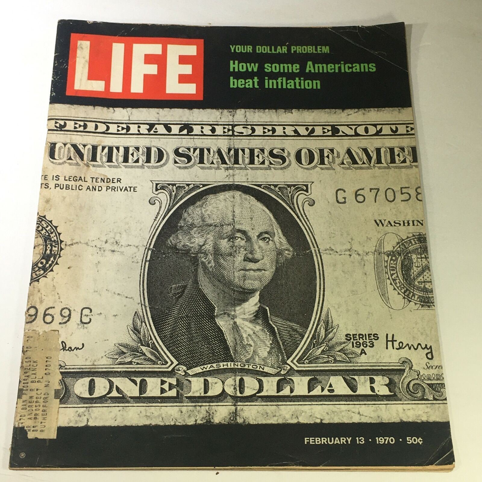 VTG Life Magazine February 13 1970 - Dollar Problem / Americans Beat Inflation