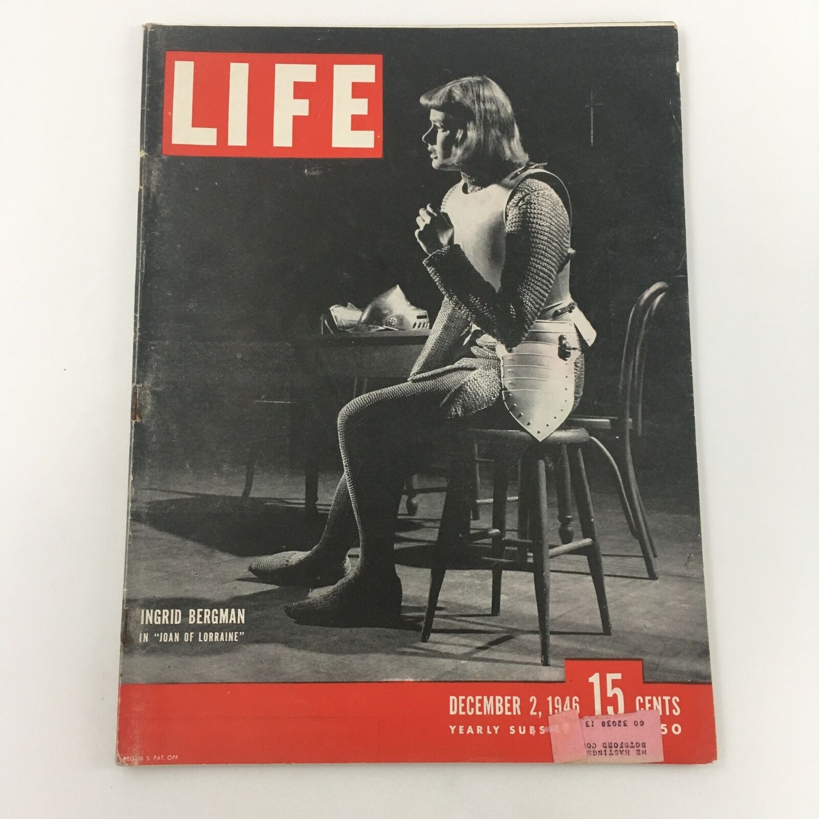 VTG Life Magazine December 2 1946 Ingrid Bergman in "Joan of Lorraine" Play