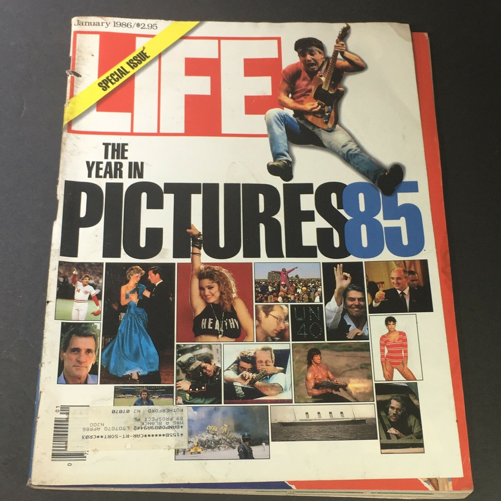 VTG Life Magazine January 1986 - Prince Charles, Princess Diana & Madonna Photos