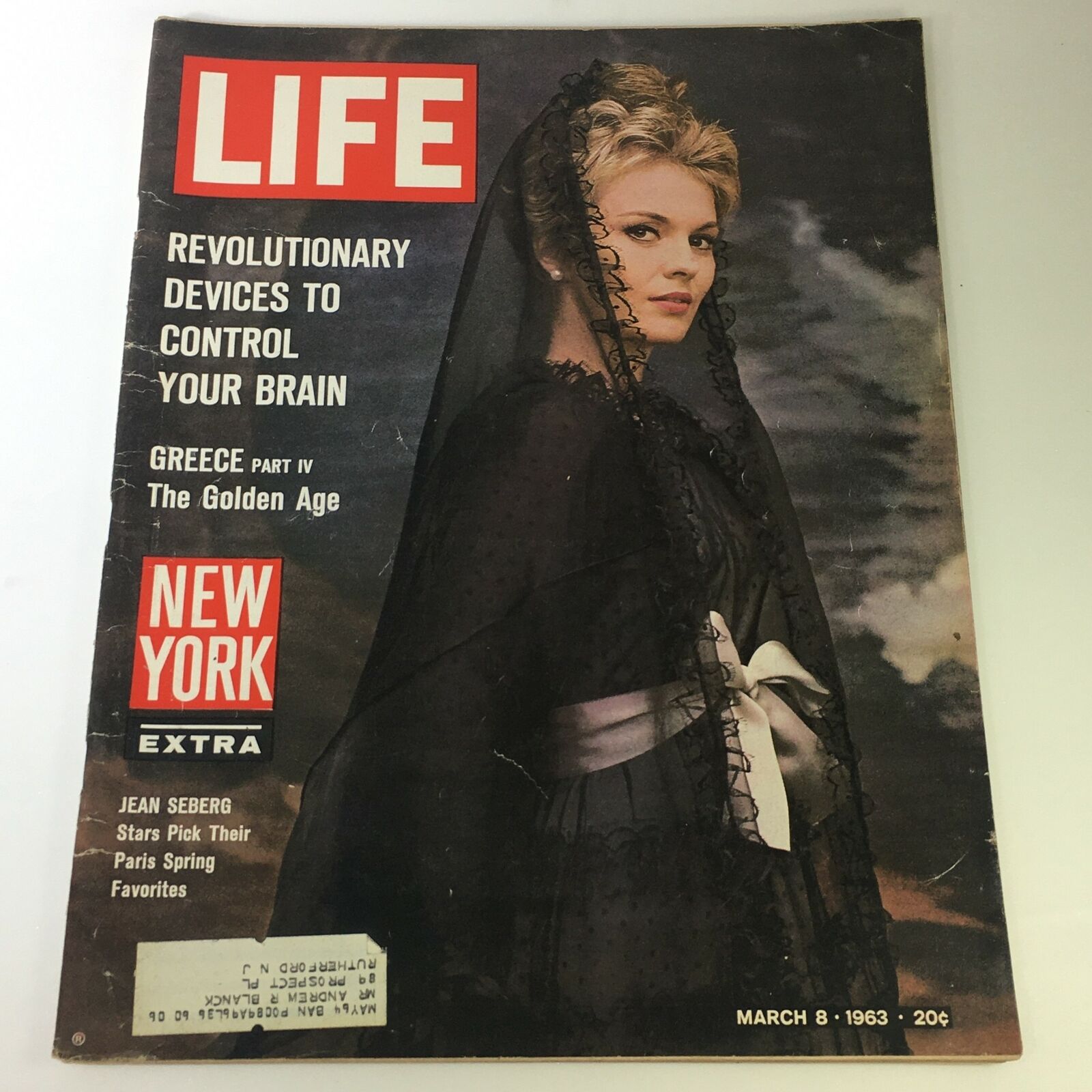 VTG Life Magazine March 8 1963 - Jean Seberg / Devices to Control Your Brain