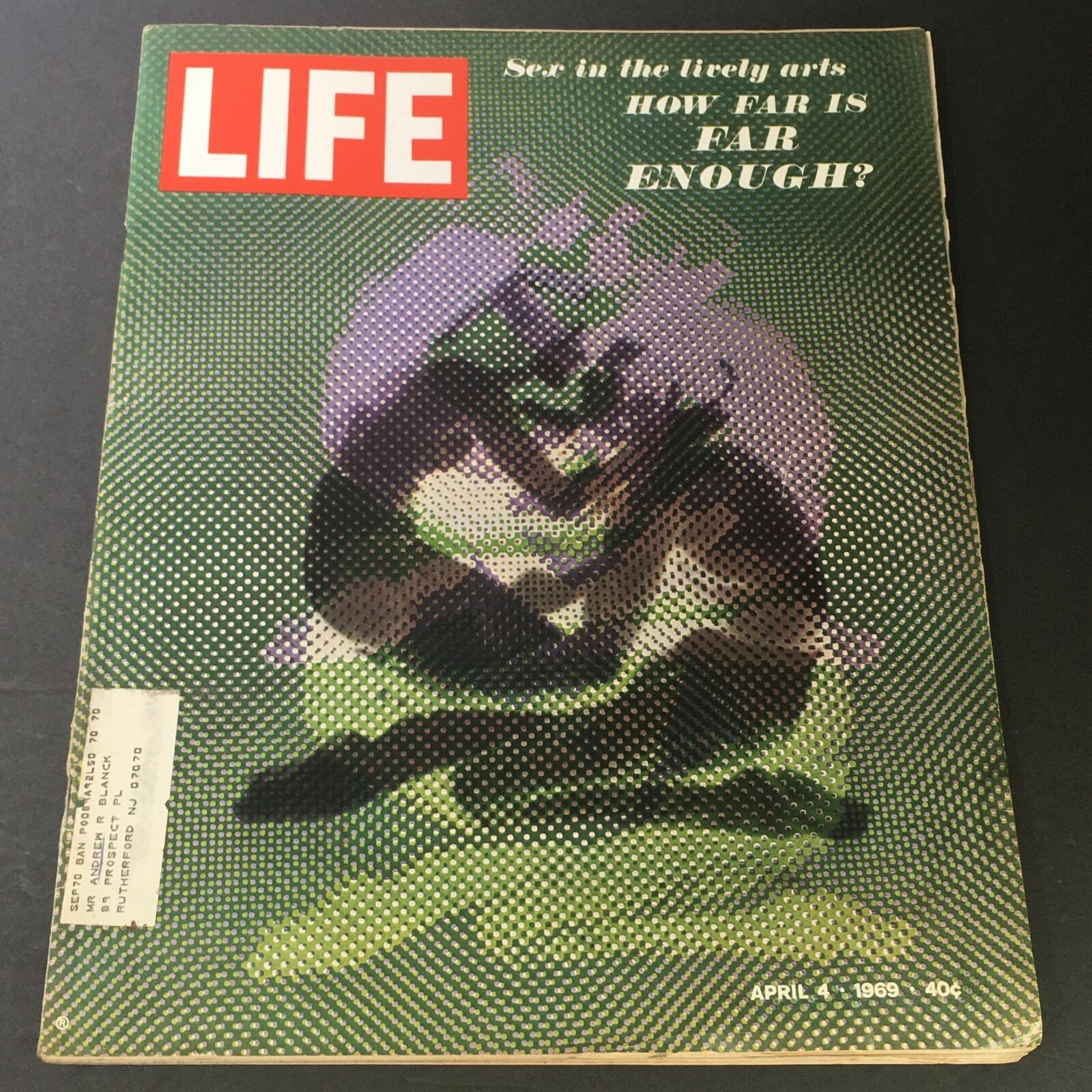 VTG Life Magazine April 4 1969 - Sex In The Lively Arts, How Far is Enough?