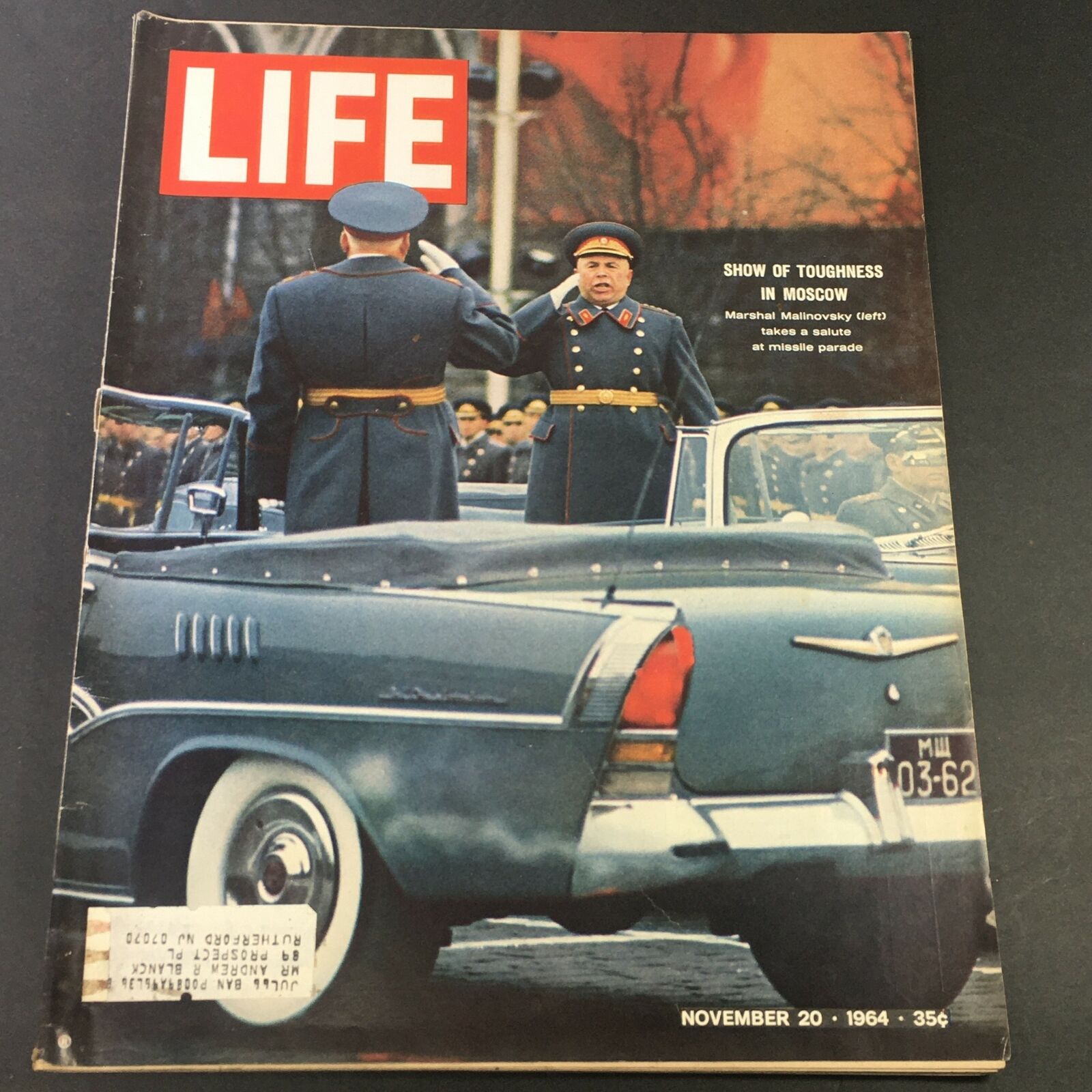 VTG Life Magazine November 20 1964 - Show of Toughness in Moscow Russia