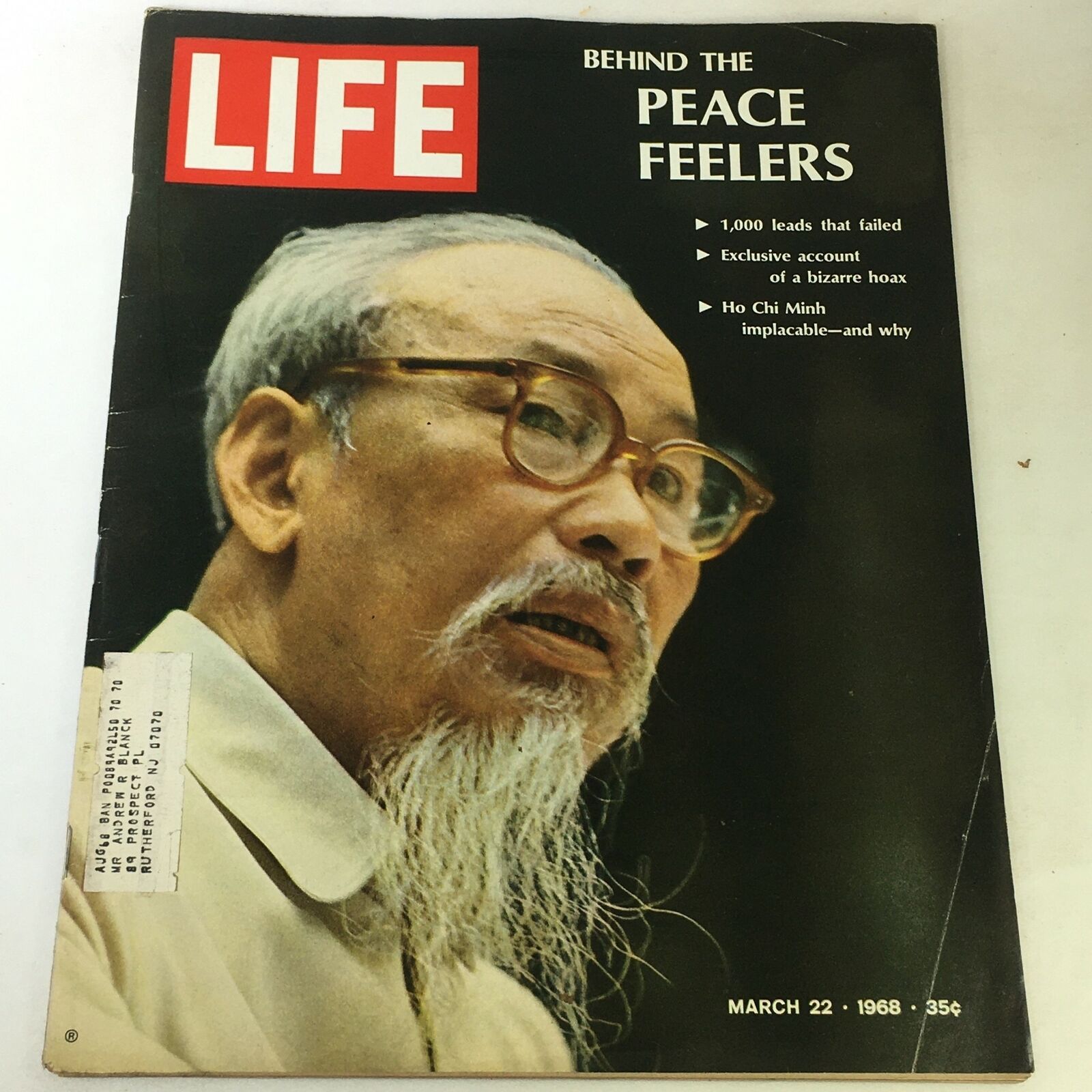 VTG Life Magazine March 22 1968 - The Implacable Ho Chi Minh / A Bizarre Hoax