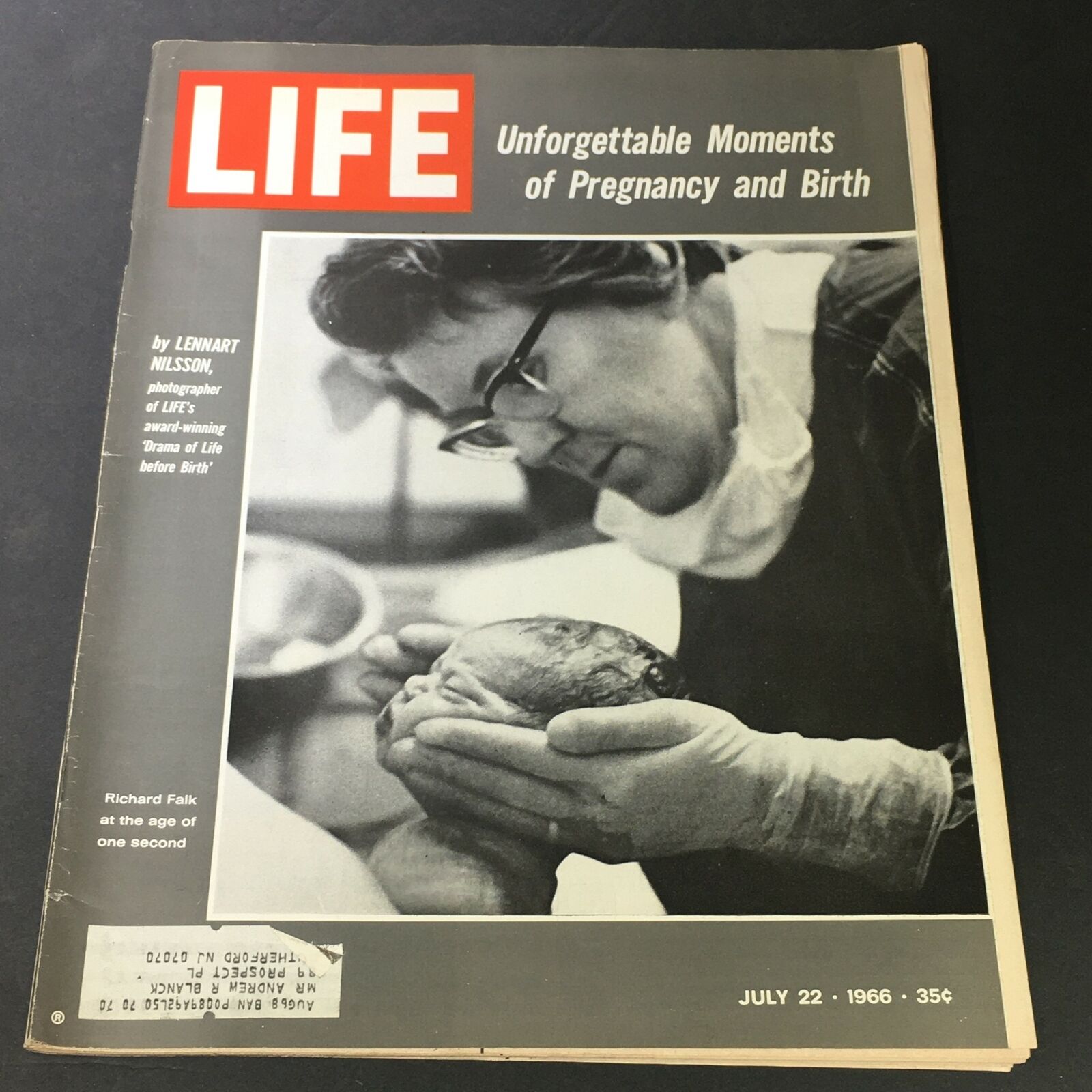 VTG Life Magazine July 22 1966 - Richard Falk / Unforgettable Pregnancy Moments