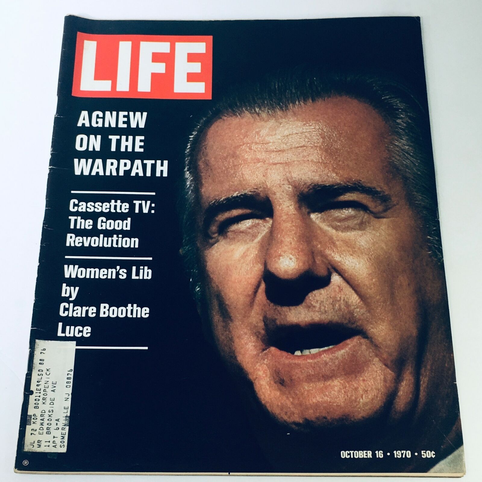 VTG Life Magazine October 16 1970 - Spiro Agnew On The Warpath / Good Revolution